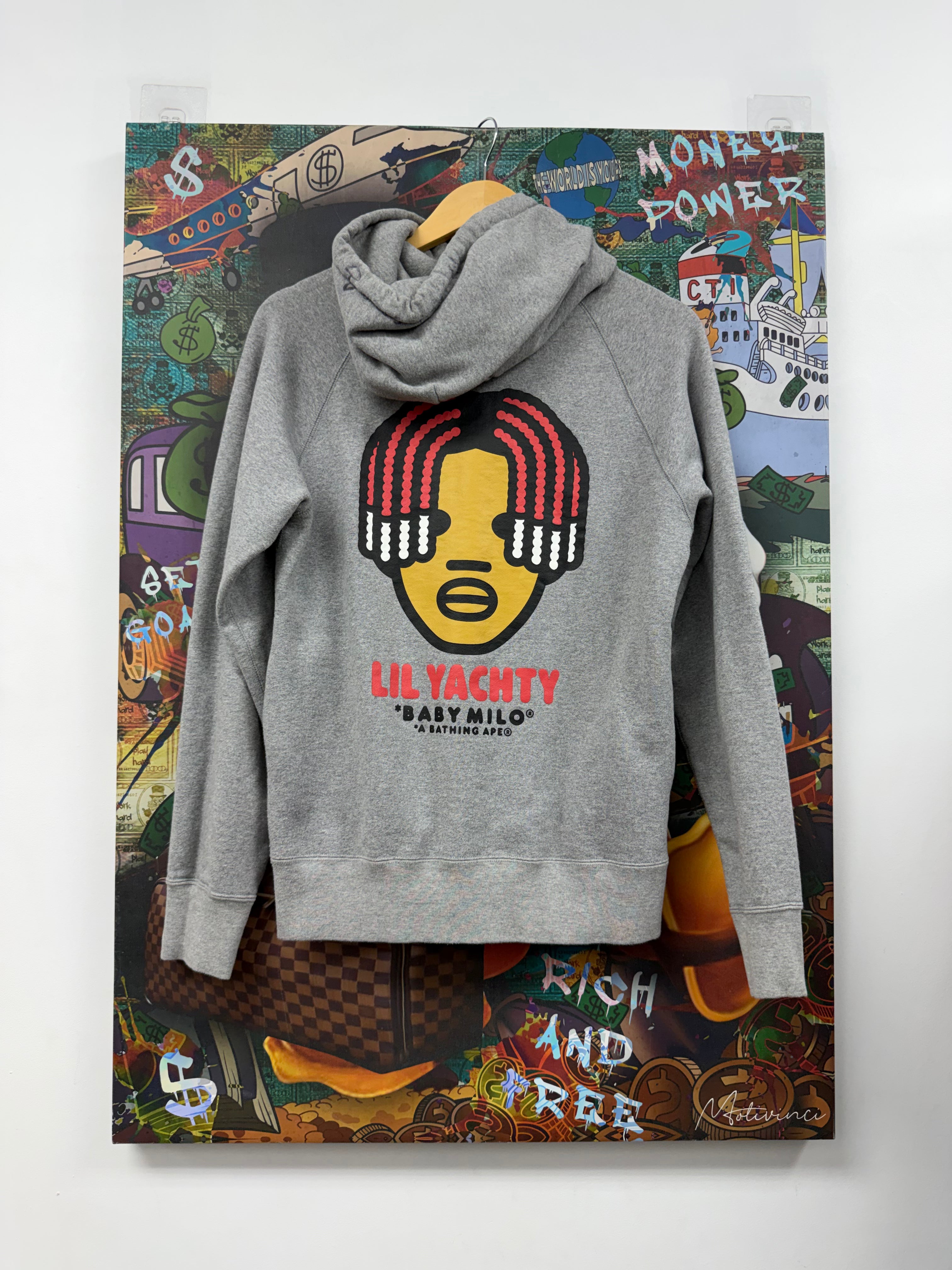 BAPE Grey Marvel Lil Boat Hoodie
