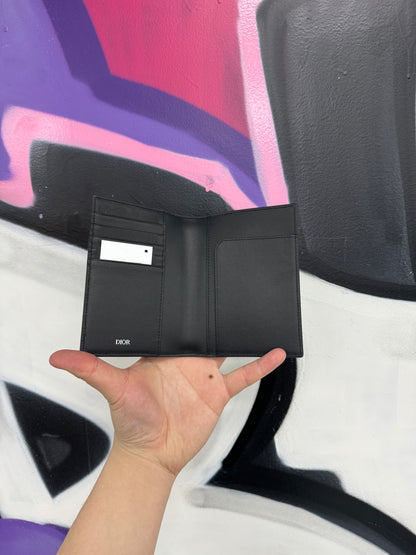 Dior CD Monogram Passport Holder Black New OS N/A