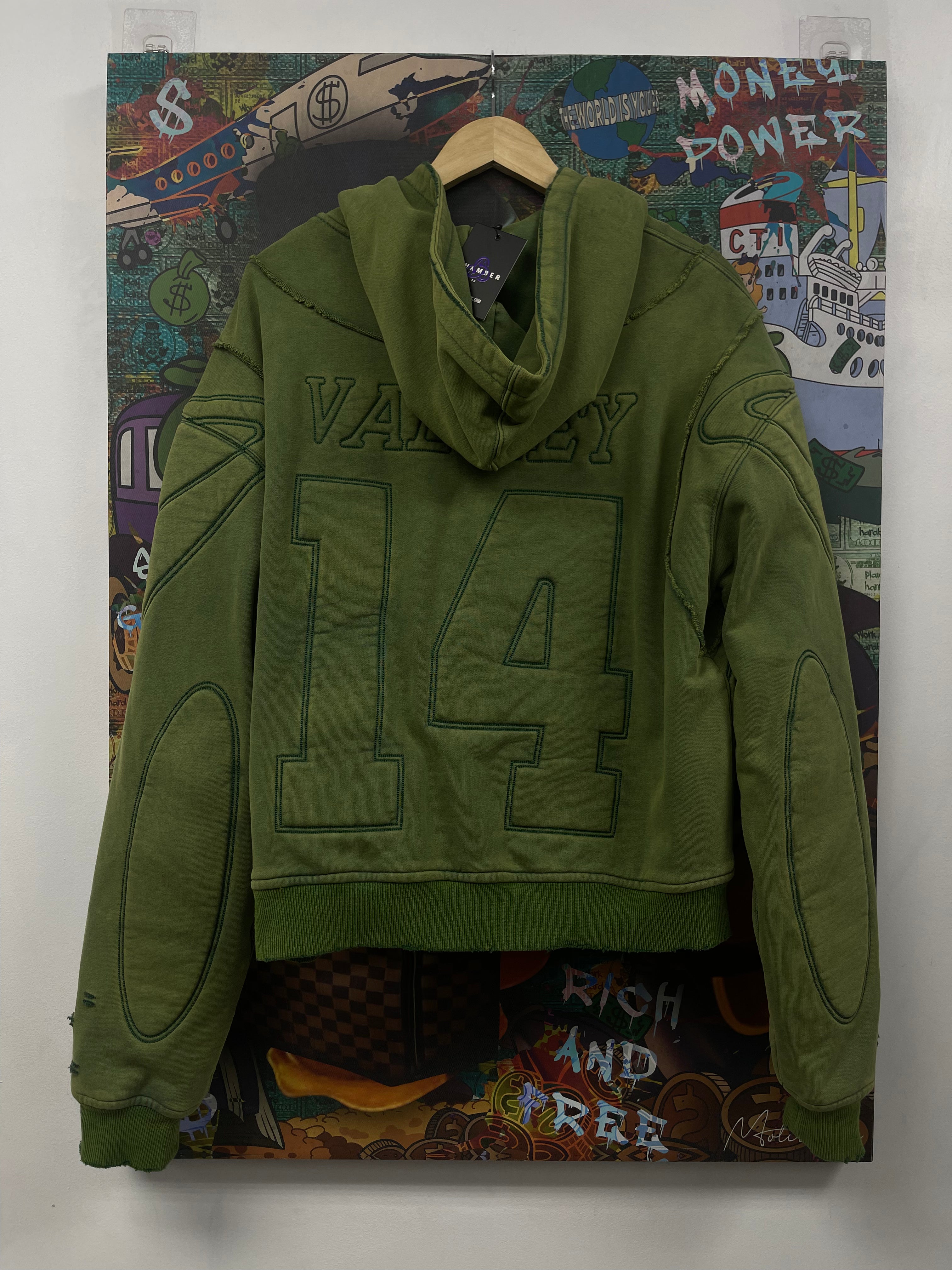 Vale Olive Armored Zip Up
