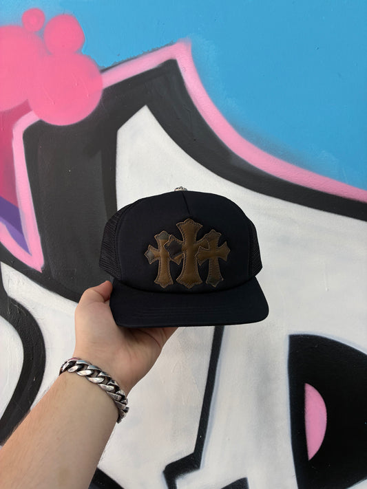 Chrome Hearts Triple Cross Camo Patch Hat