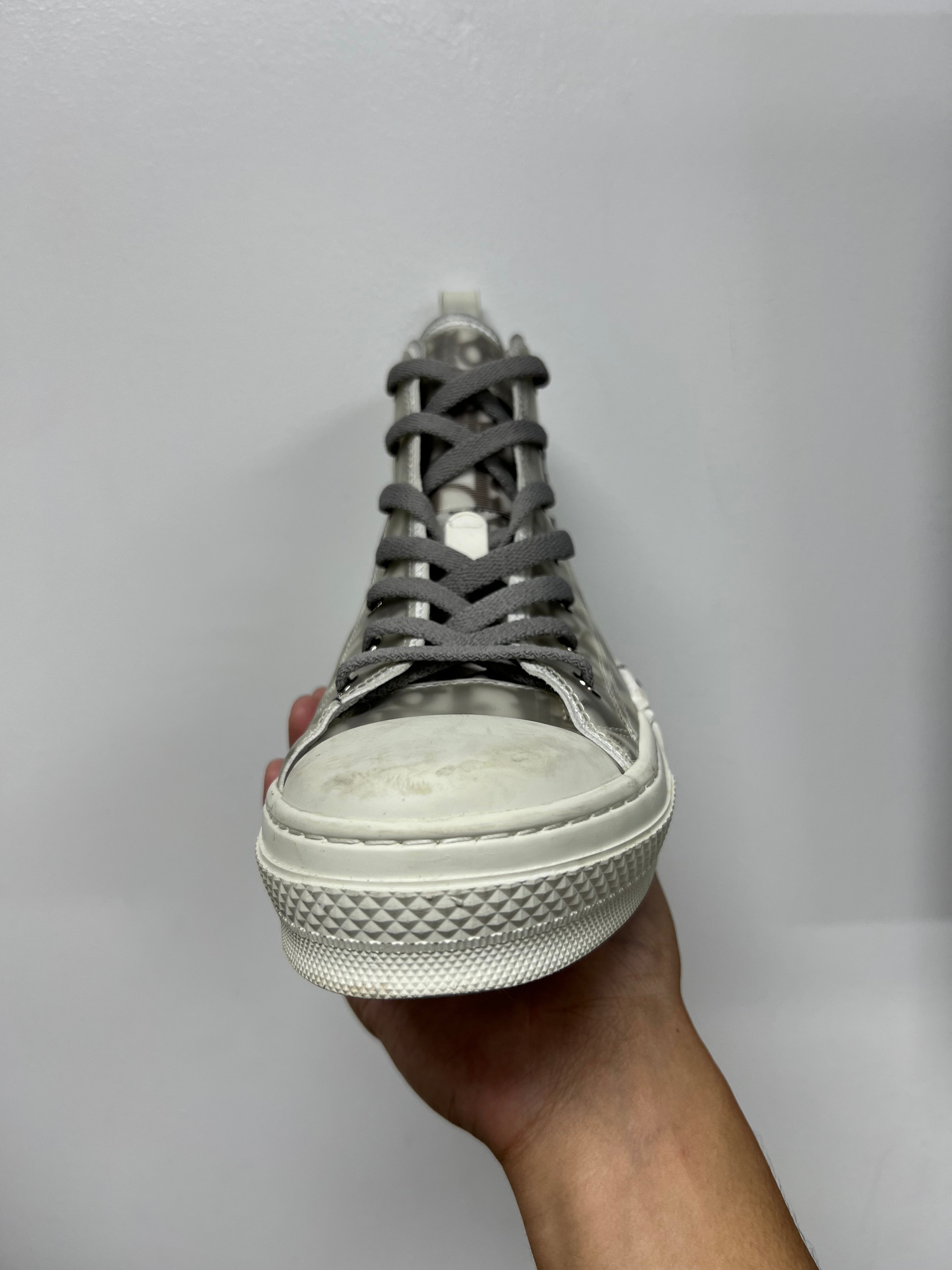 Dior B23 x Stussy White Monogram Sneakers