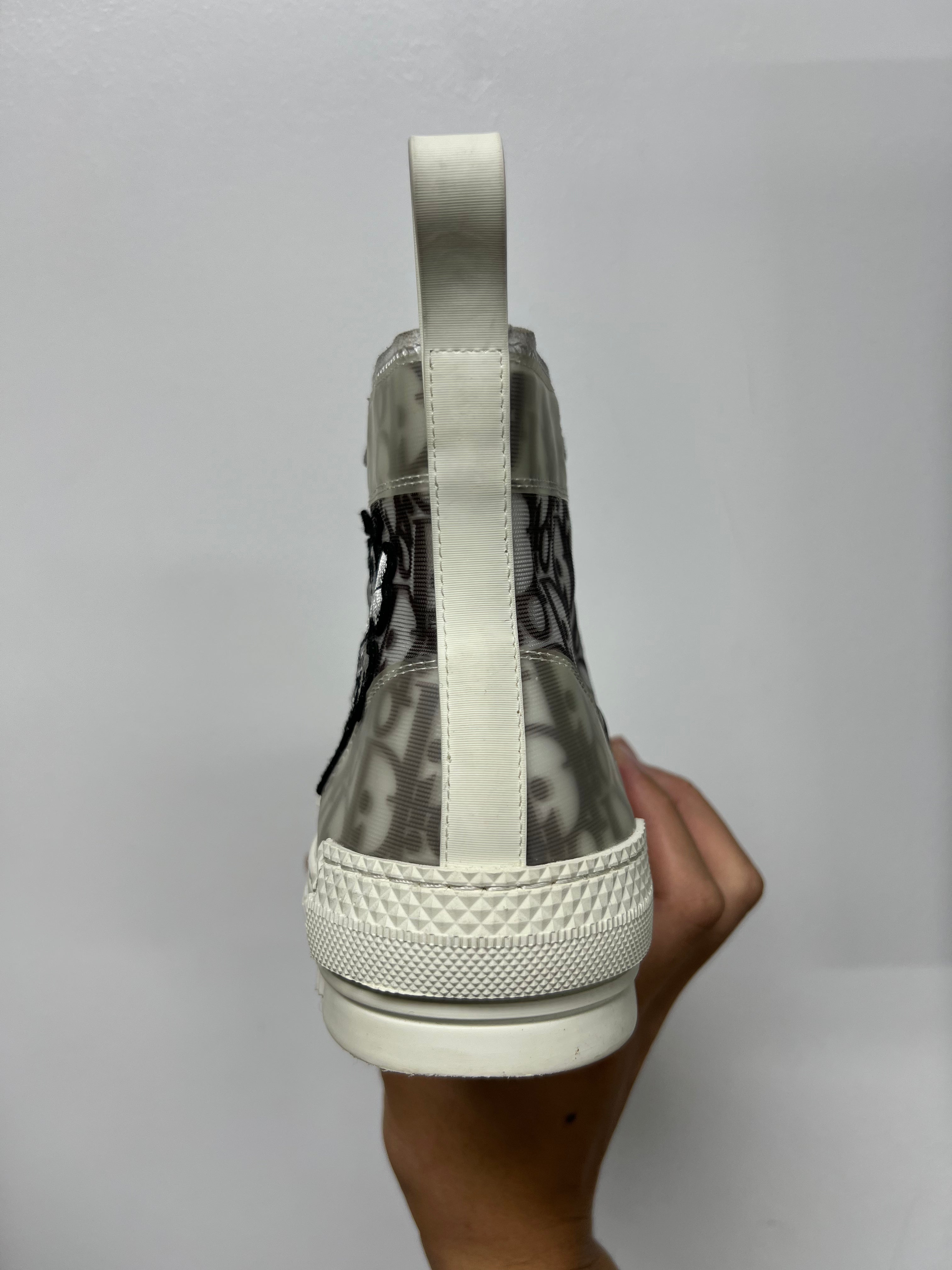 Dior B23 x Stussy White Monogram Sneakers