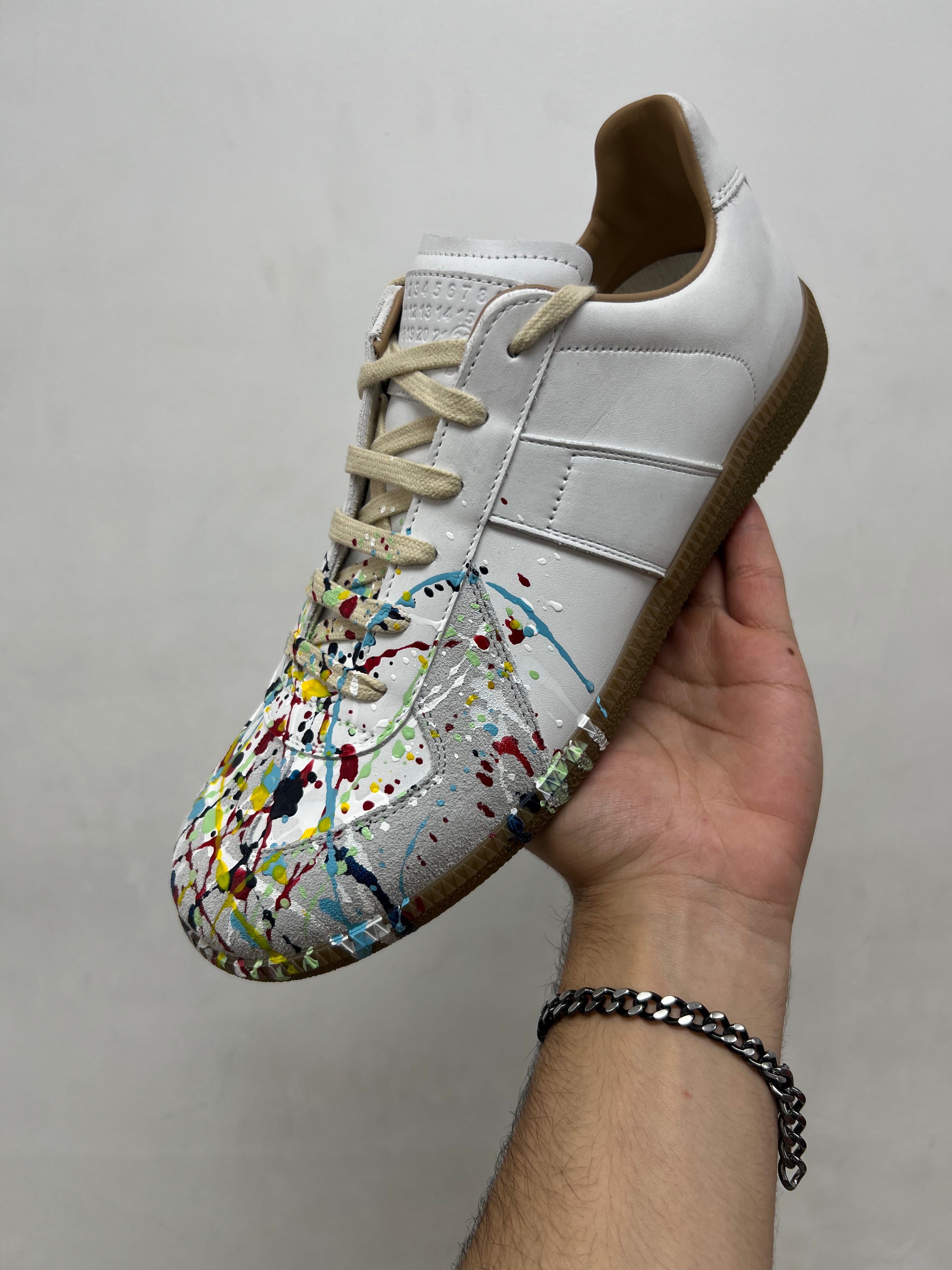 Maison Margiela Paint Splatter Replica Low Sneakers