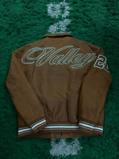 VALE Leather Moto Jacket Brown Used XXL N/A
