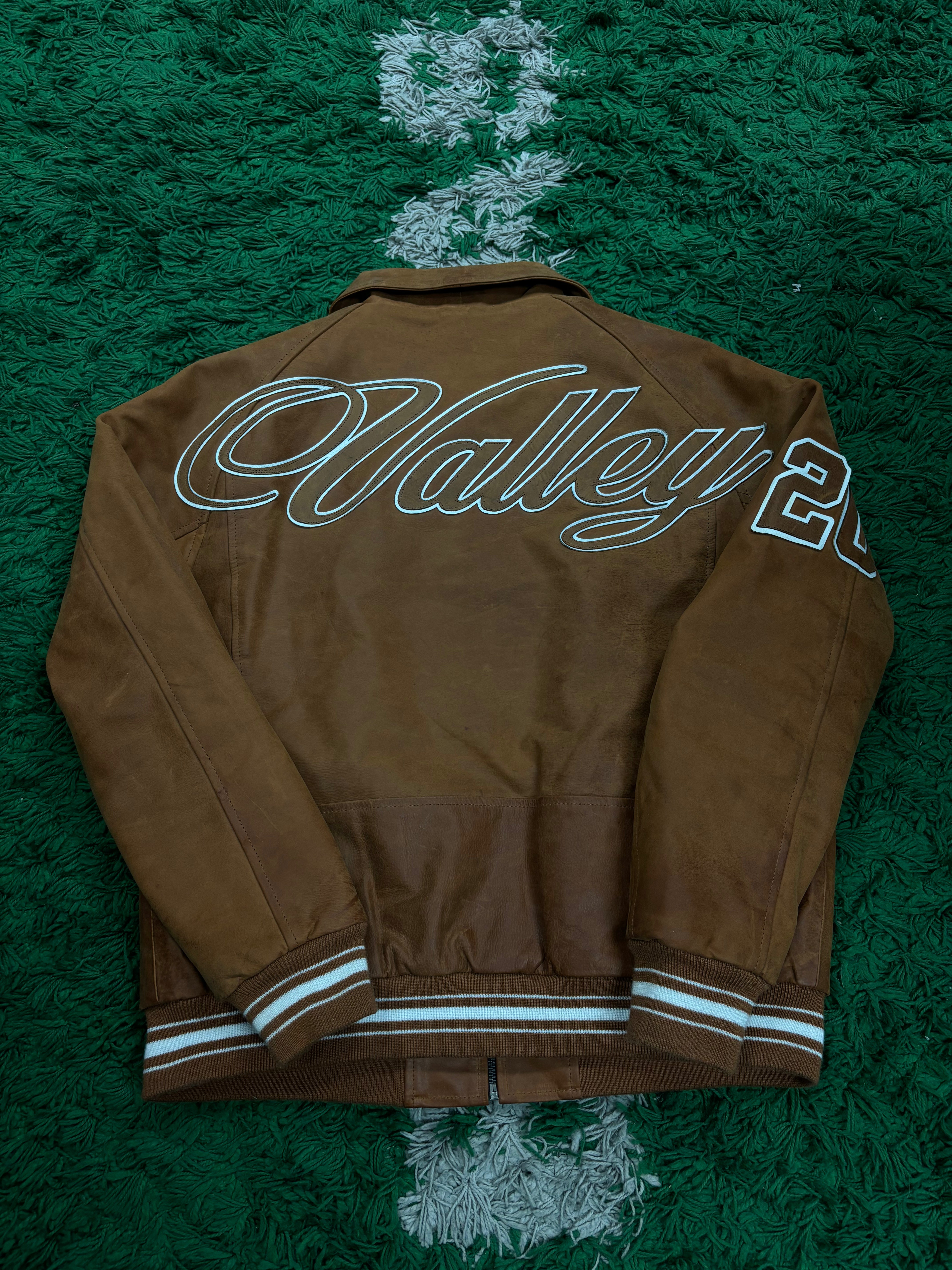 VALE Leather Moto Jacket Brown Used XXL N/A
