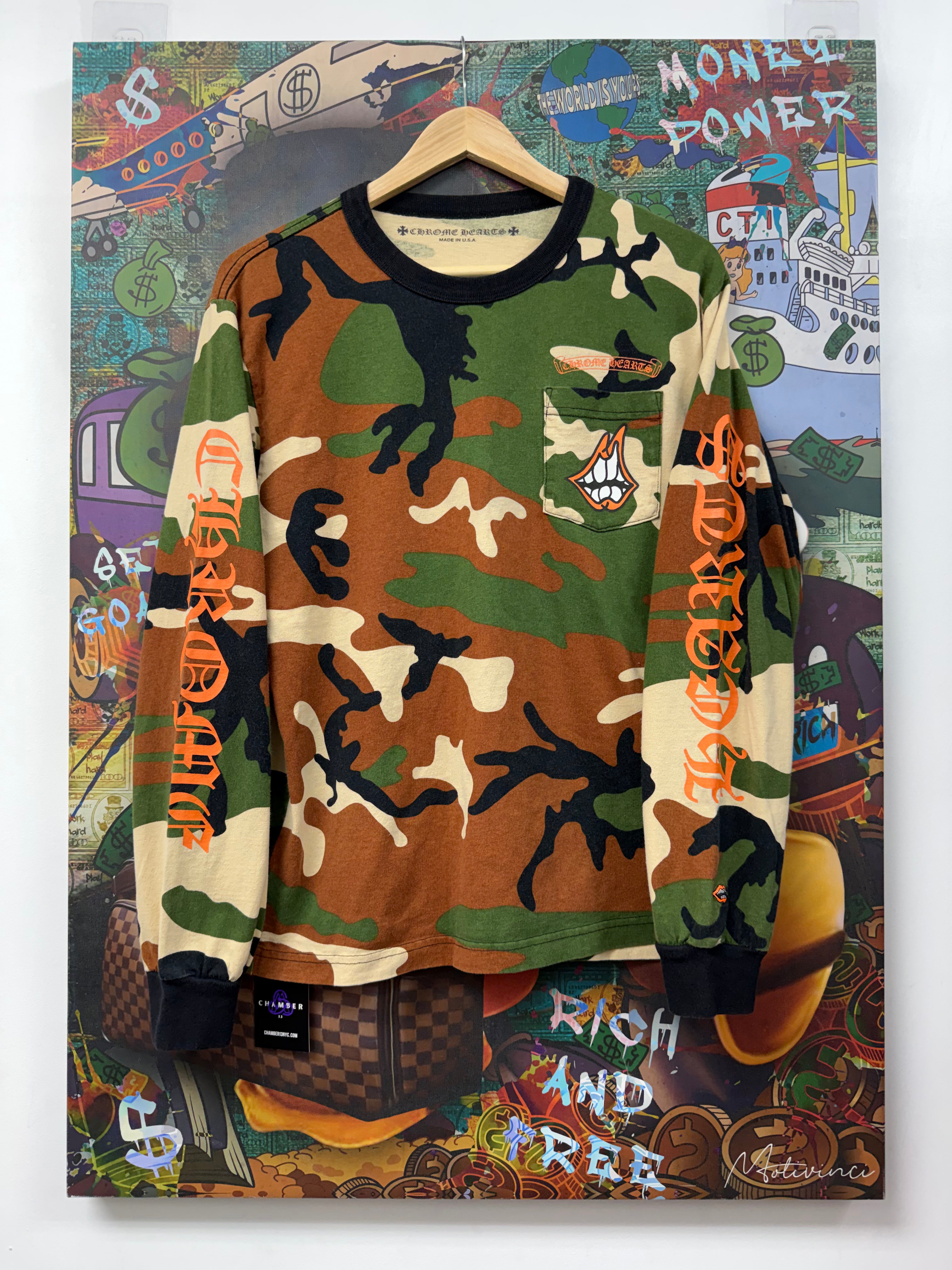 Chrome Hearts Matty Boy Caution Camo Long Sleeve