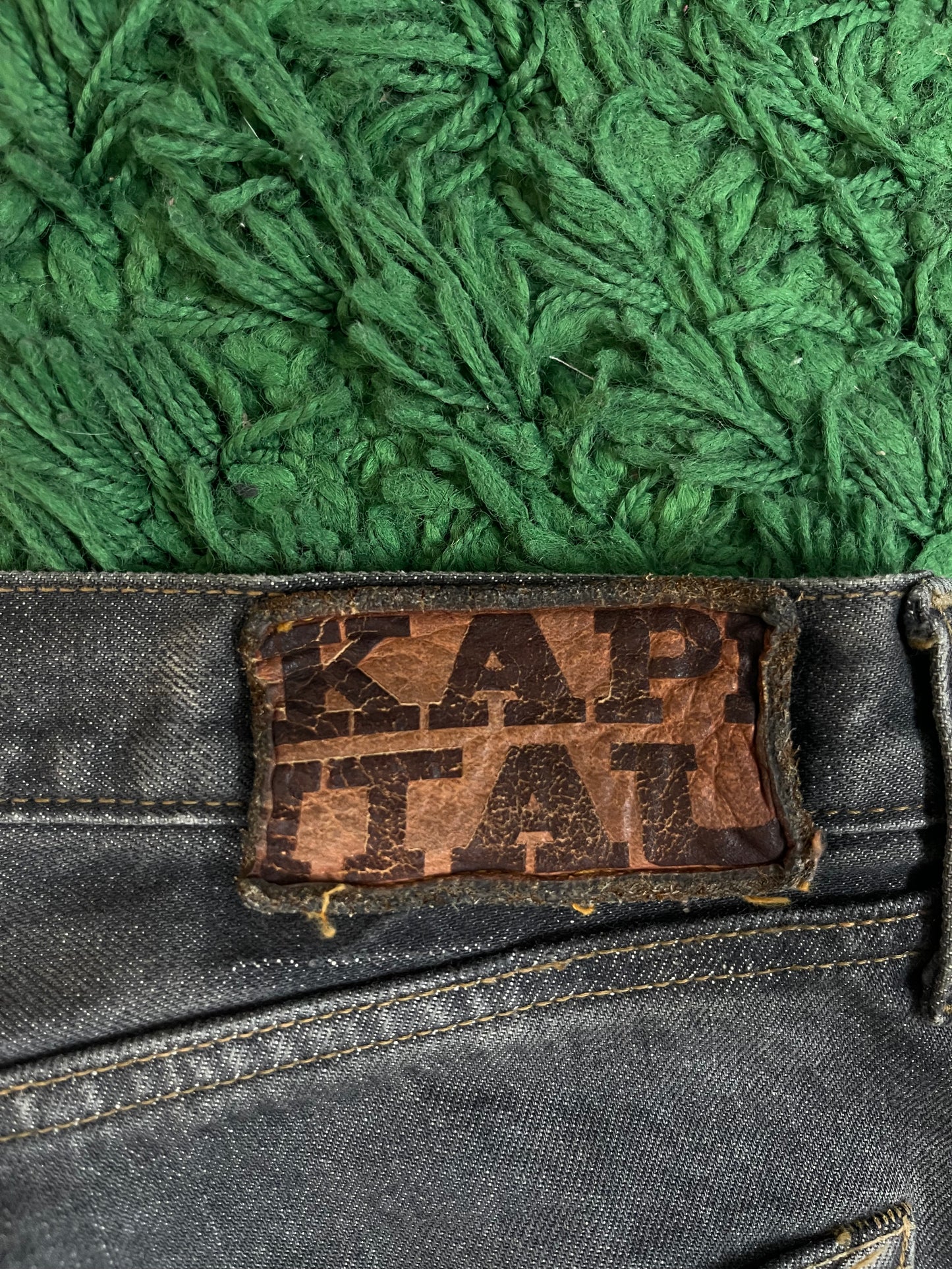 Kapital Gem Studded Denim Grey Wash Used