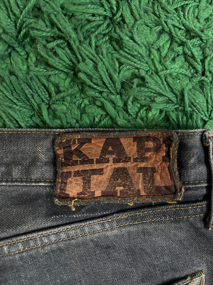 Kapital Gem Studded Denim Grey Wash Used