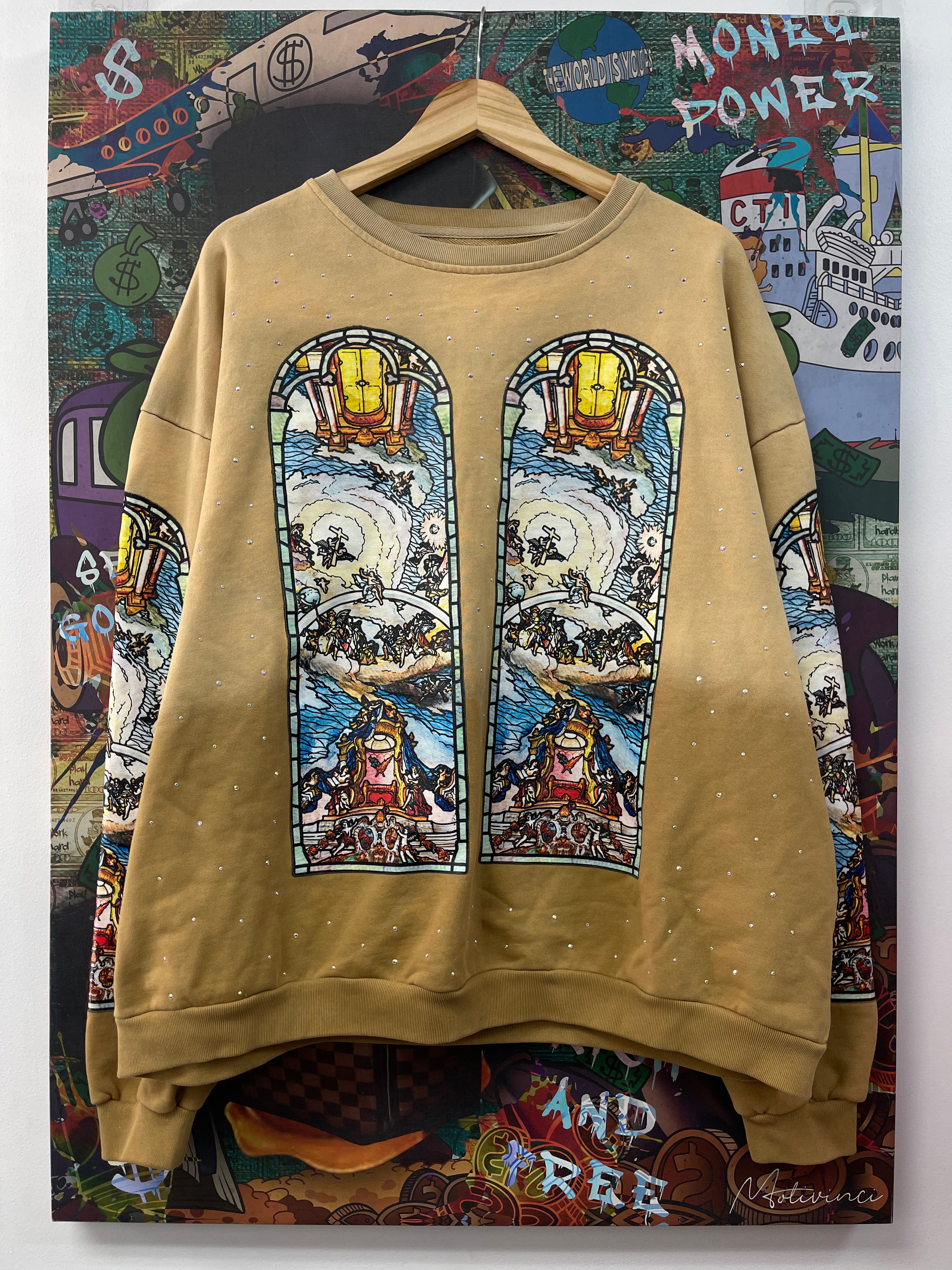 Who Decides War Tan Chalice Crewneck
