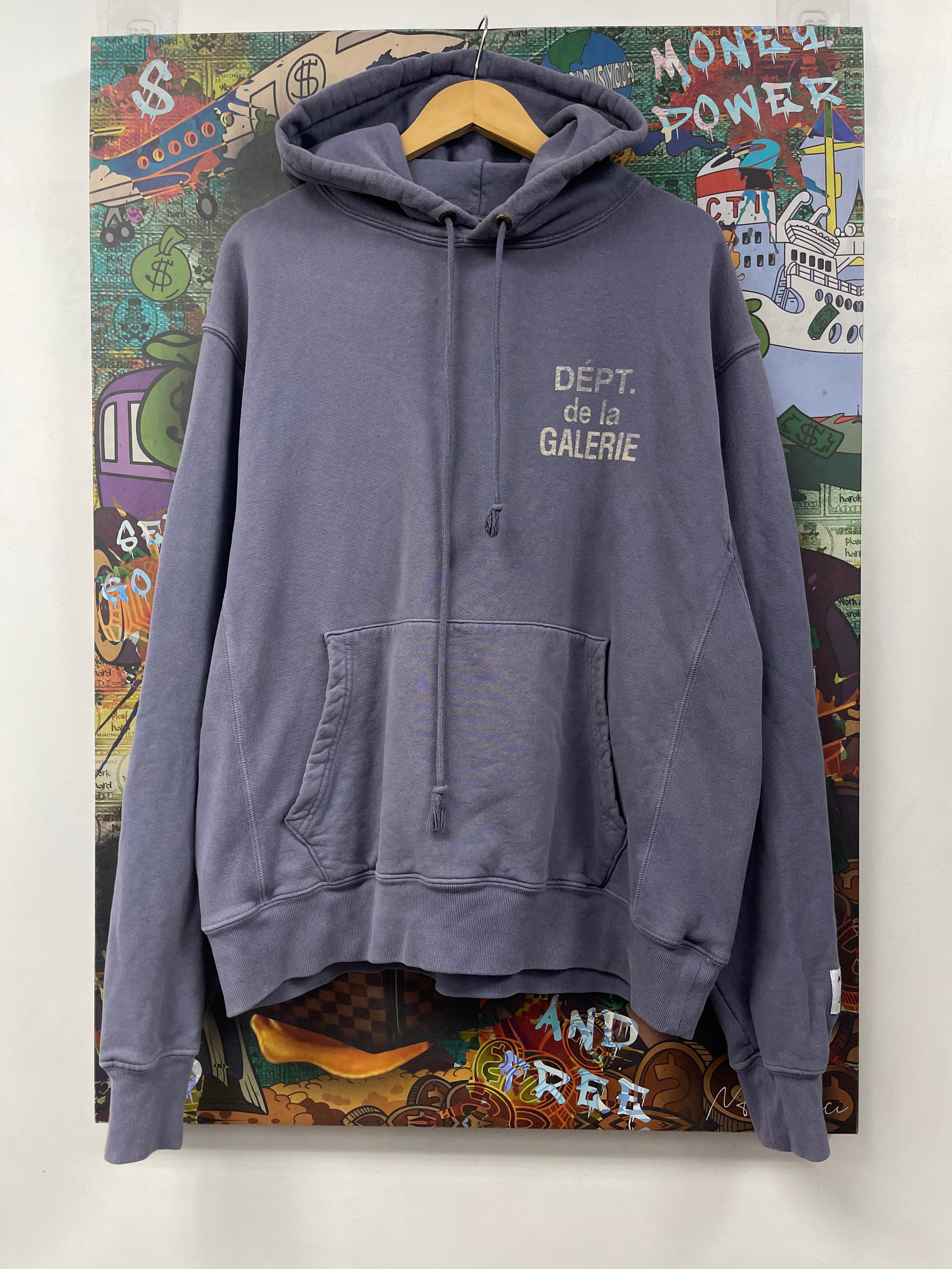 Gallery Dept Powder Blue French Logo Hoodie