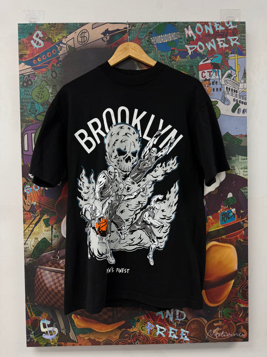 Warren Lotas Booklyn Nets Tee Black New Medium N/A