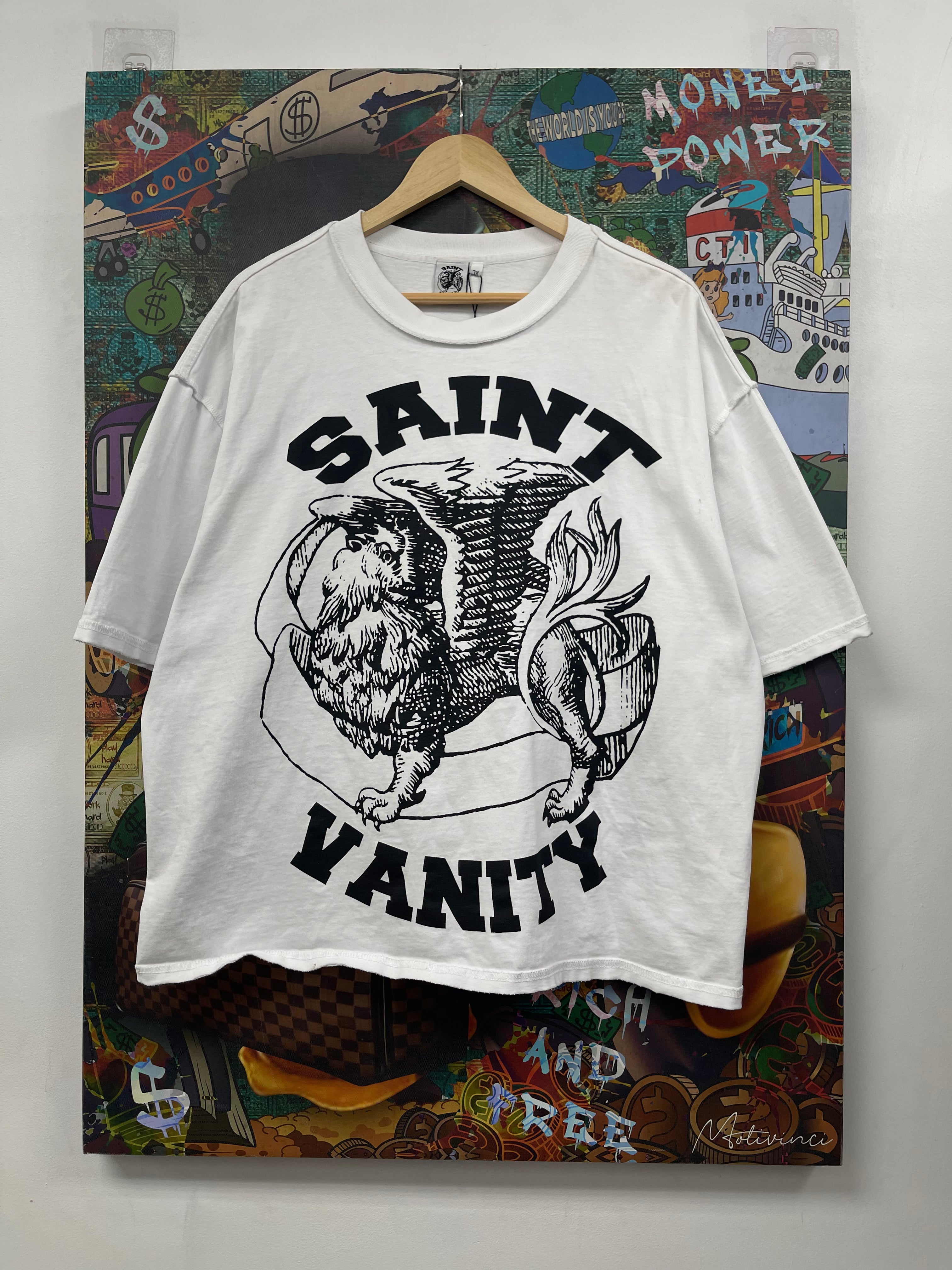 Saint Vanity White Black Griffin Tee