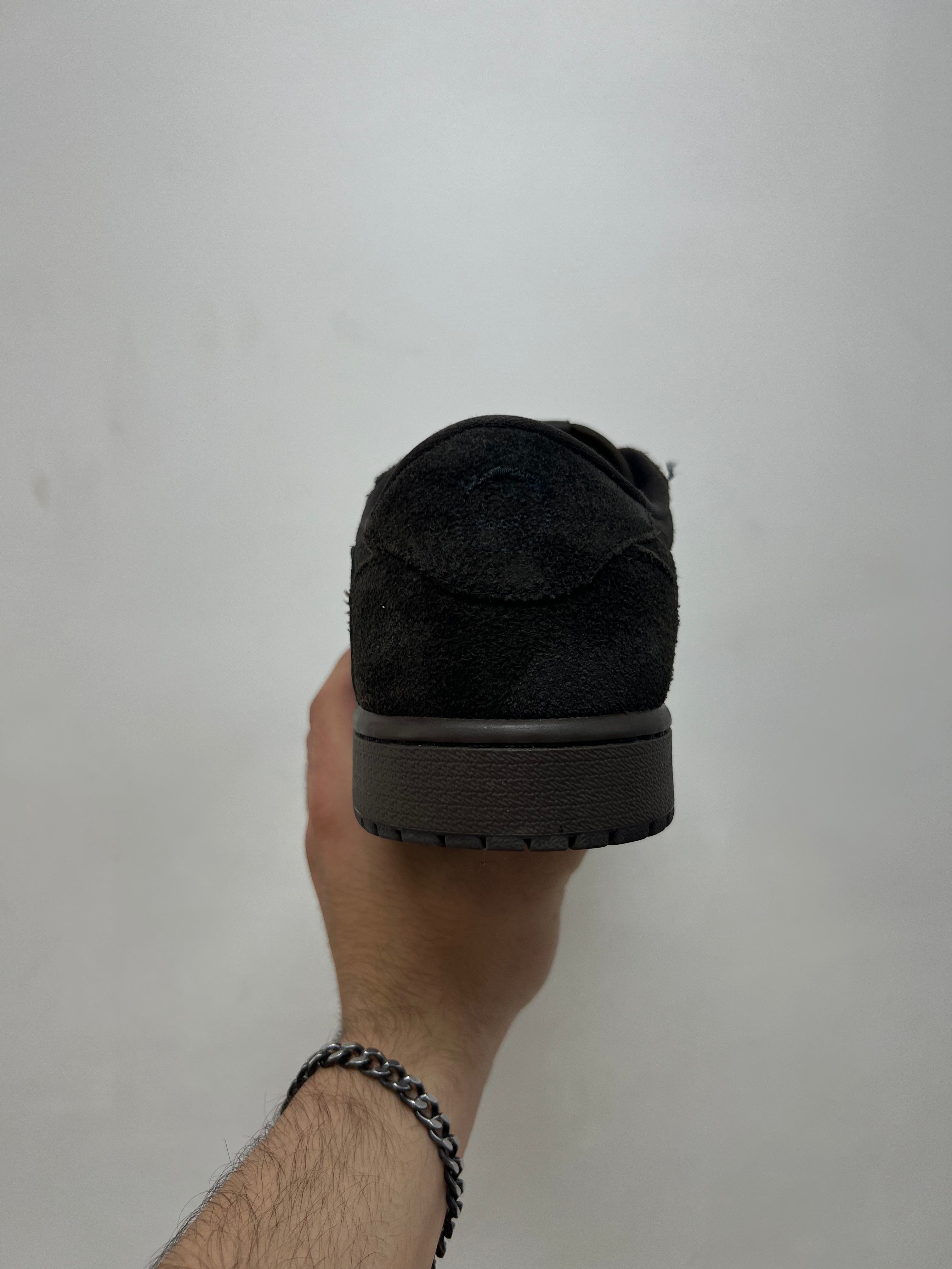 Jordan 1 Low Travis Scott Brown Velvet Sneakers