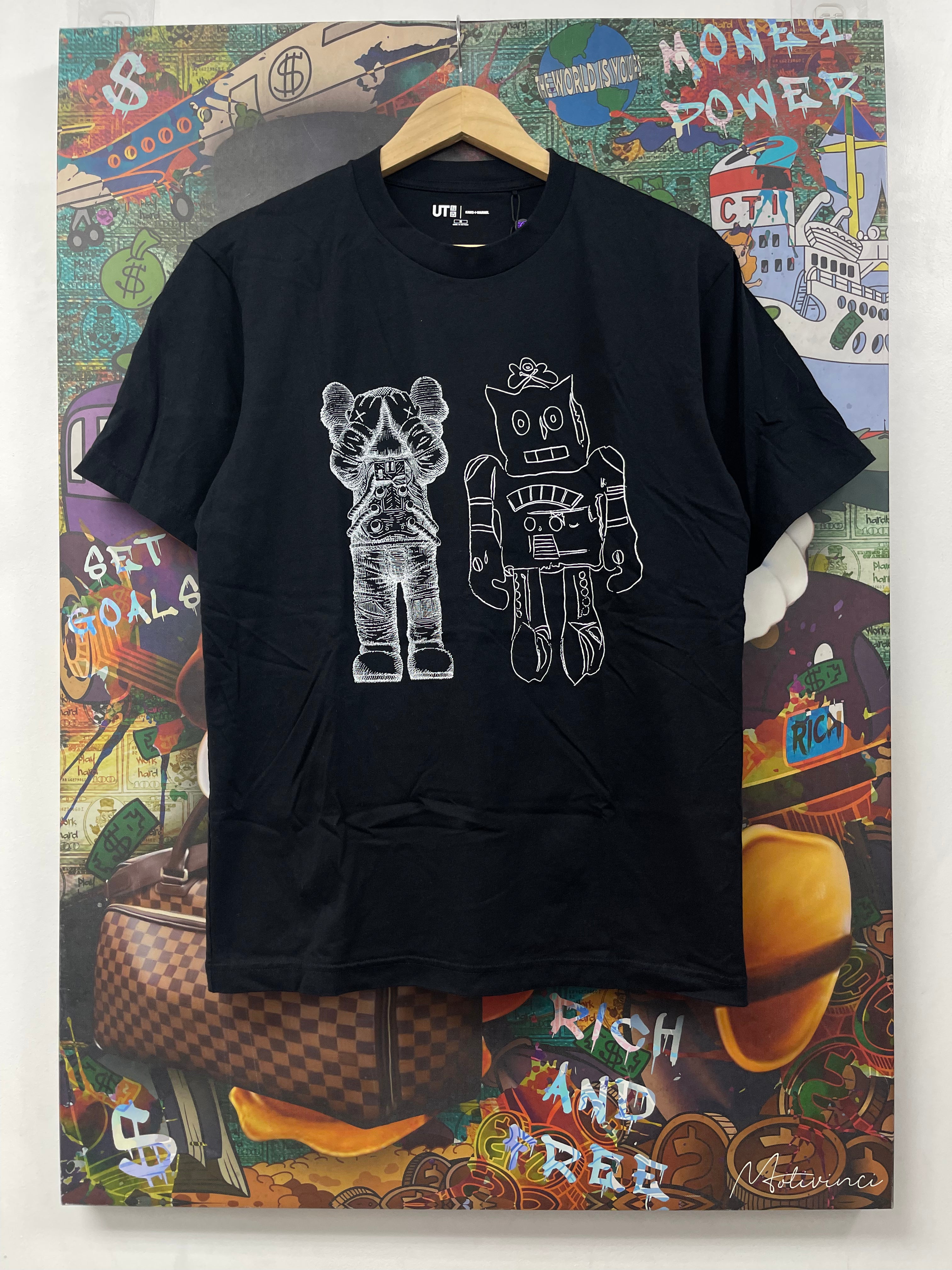 Kaws Black Robot Uniqlo Tee