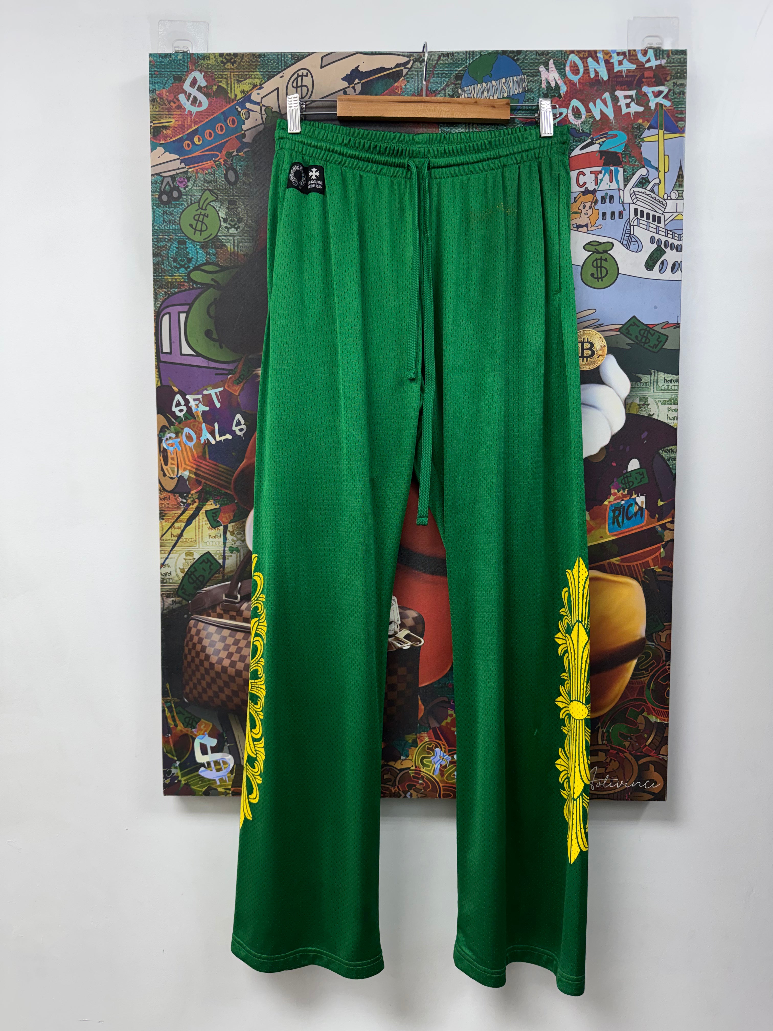 Chrome Hearts Green Yellow CH Mesh Sweats