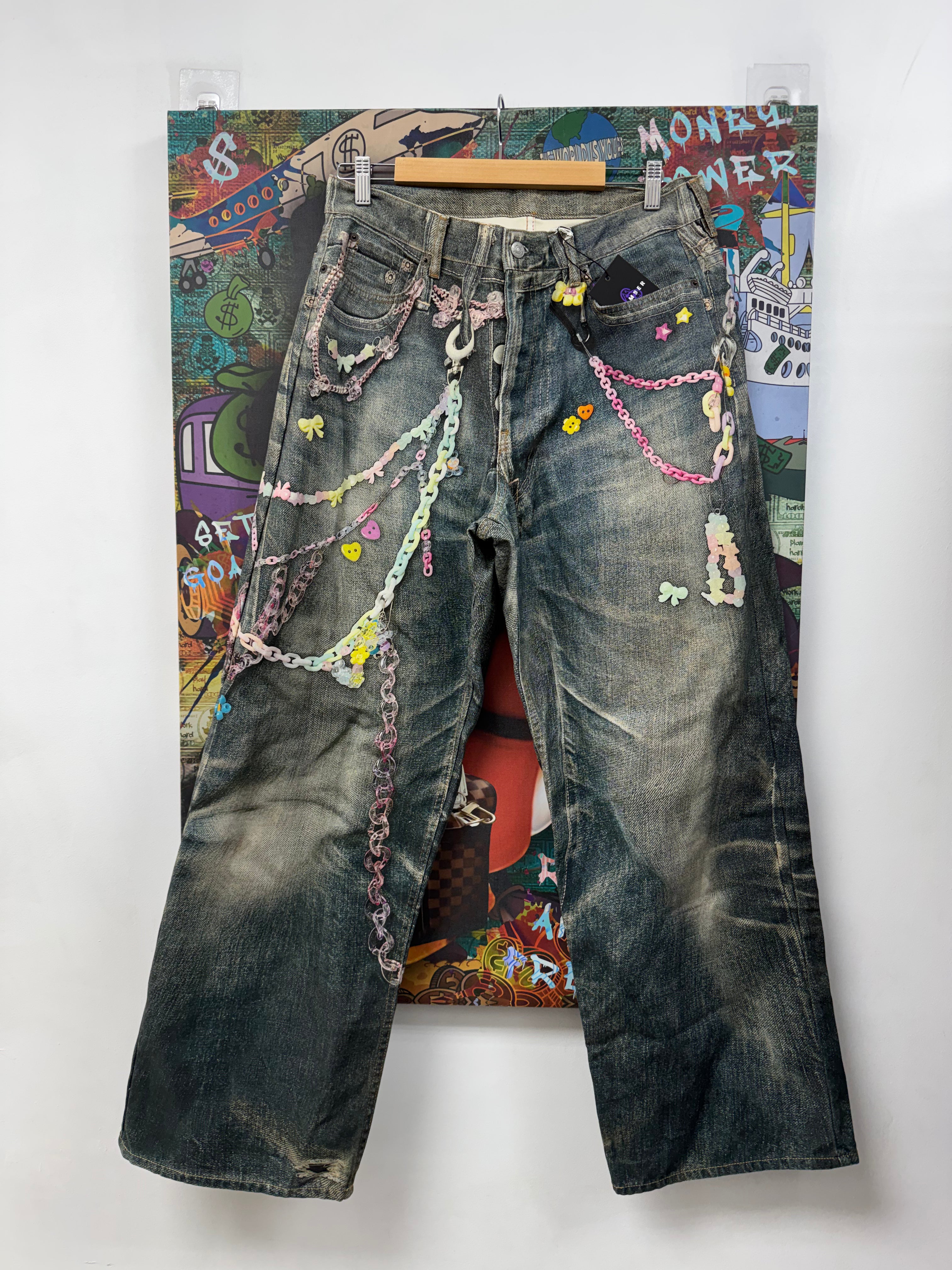 Acne Studios Light Wash Pink Tromp L'oeil 1981 (50) Jeans