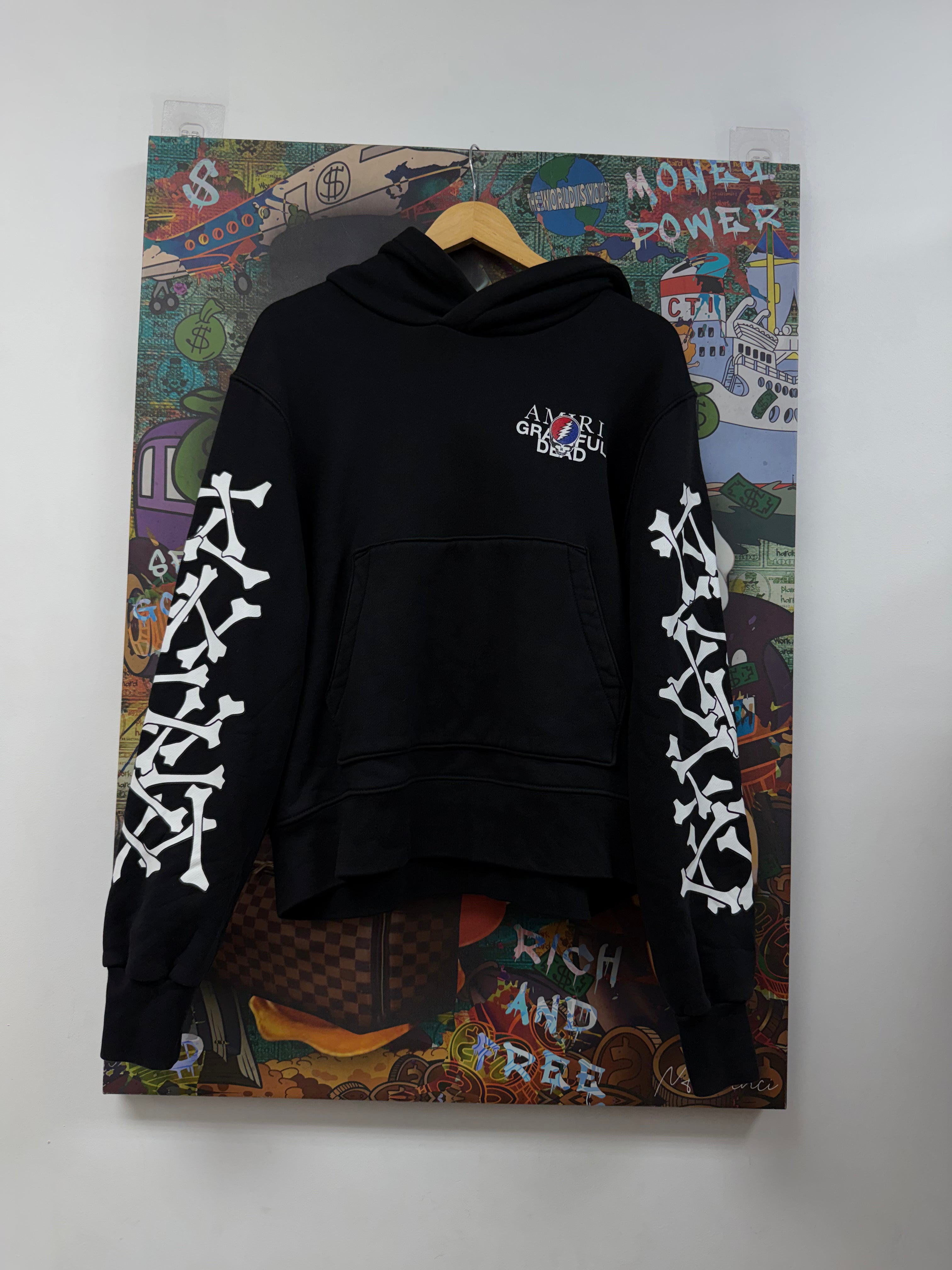 Amiri Grateful Dead Black Bones Hoodie