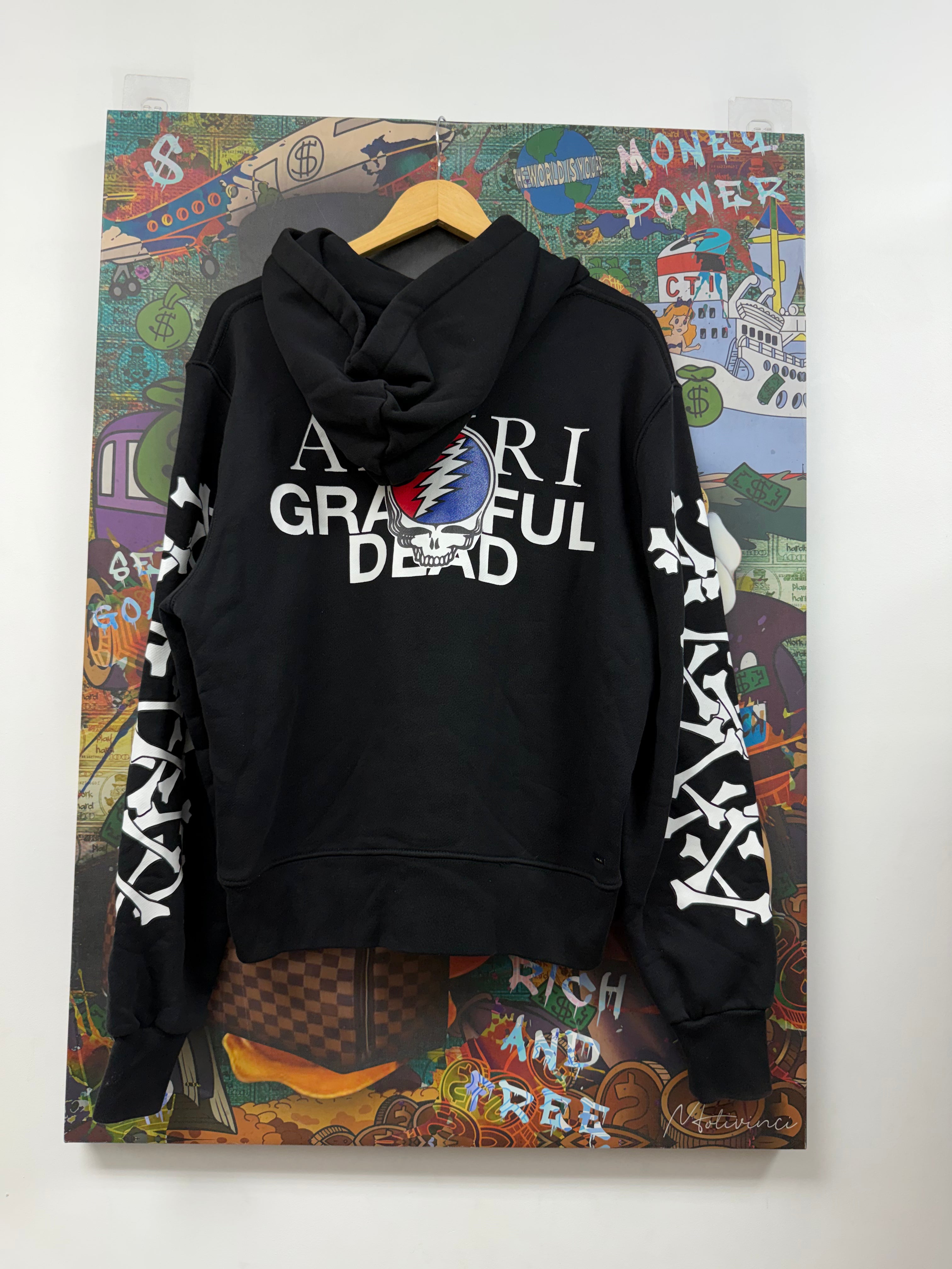 Amiri Grateful Dead Black Bones Hoodie