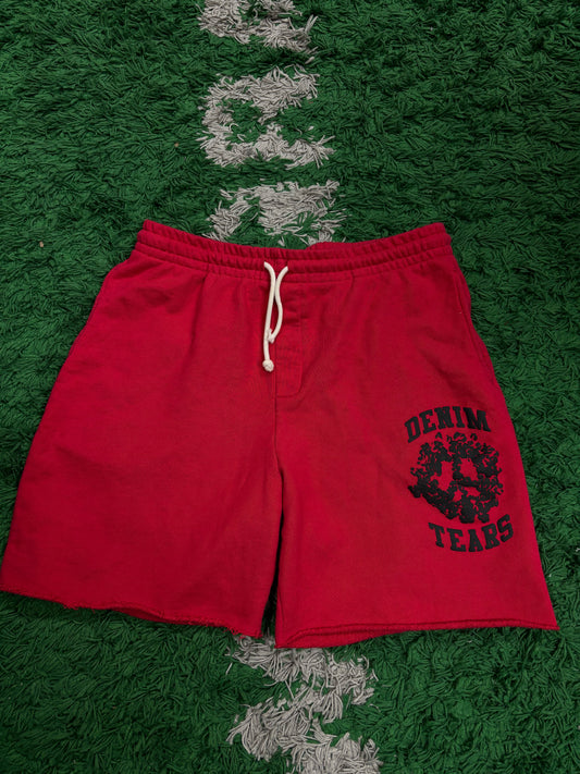 Denim Tears University Shorts Red Black Used XXL