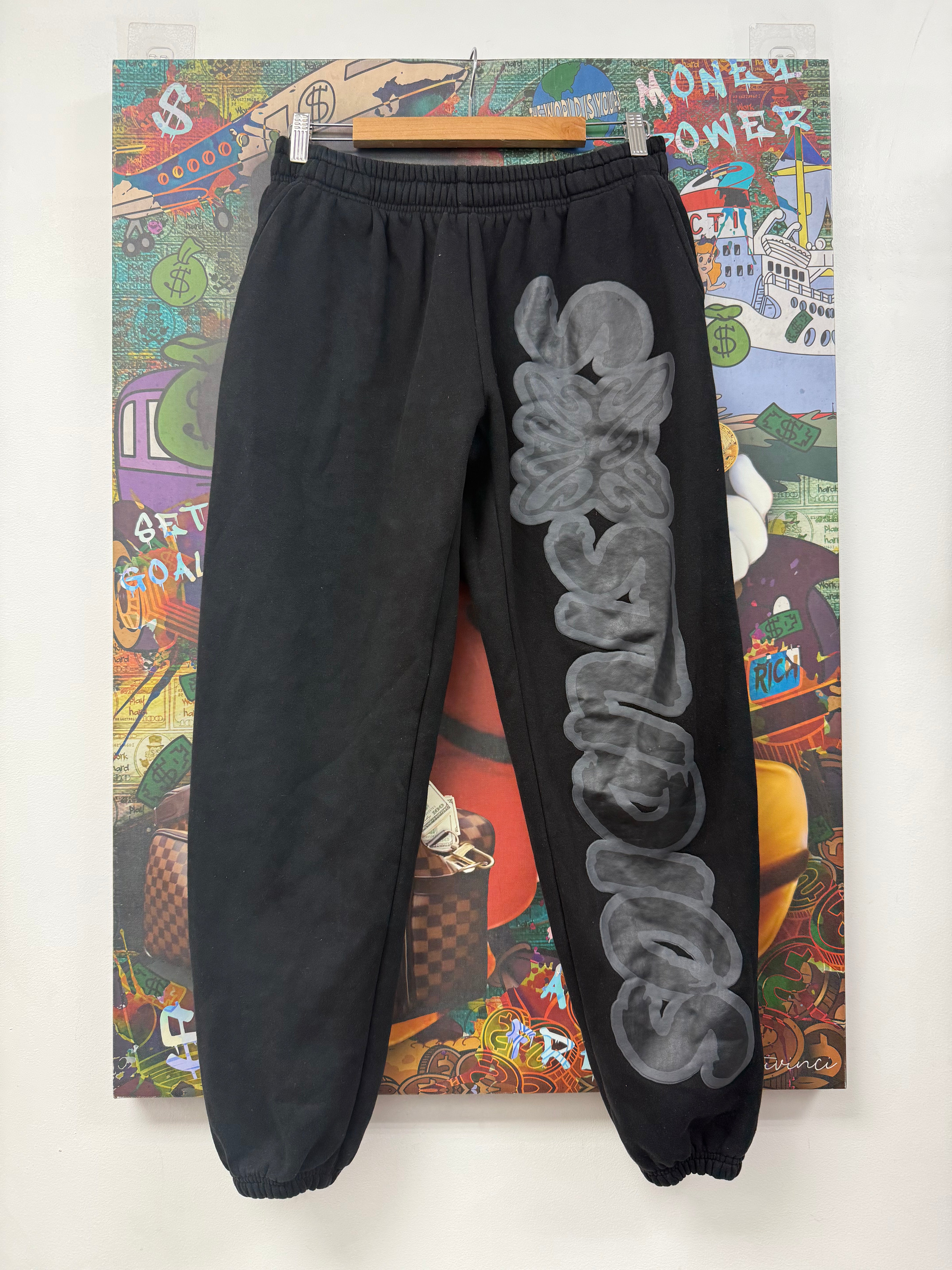 SB Studios Black Mono Sweats