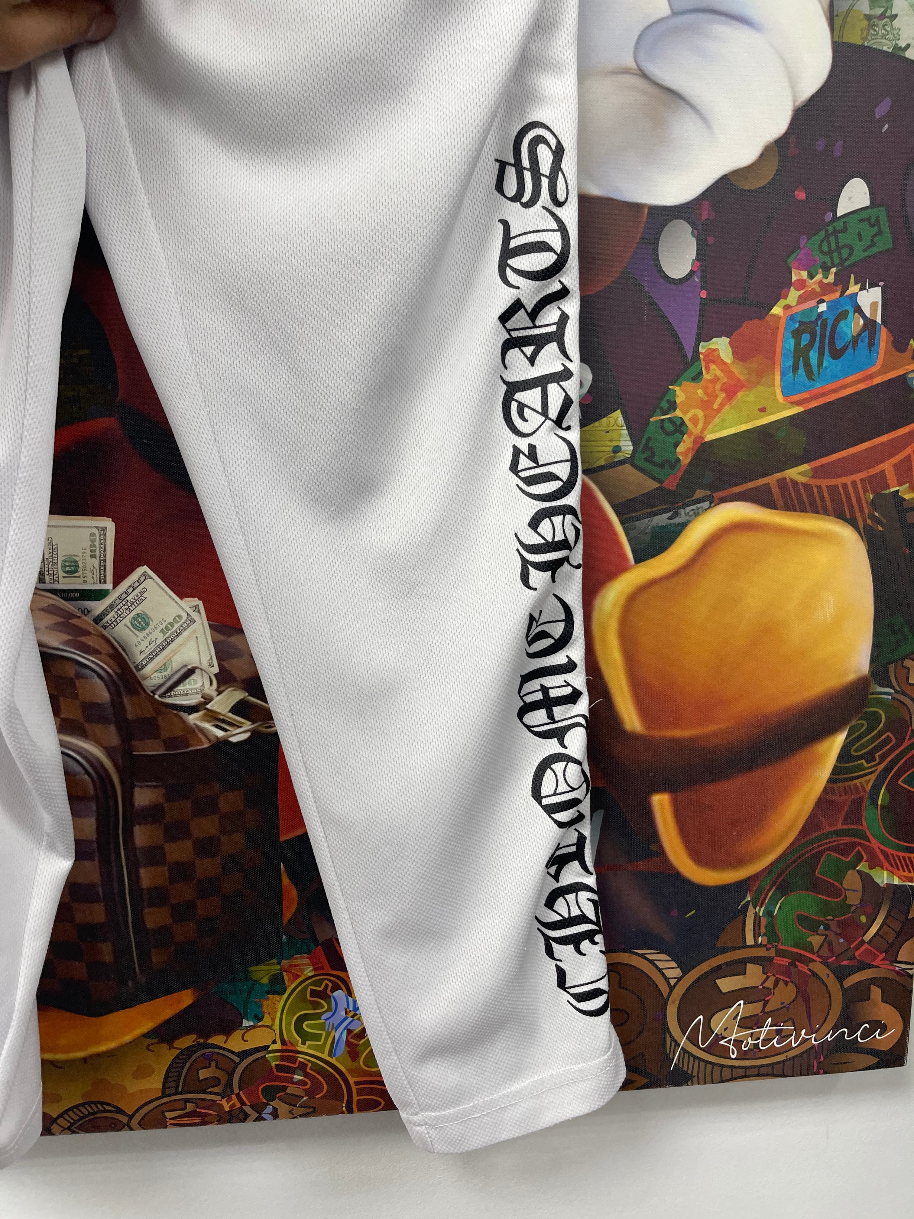Chrome Hearts White Button Warm Up Track Pants