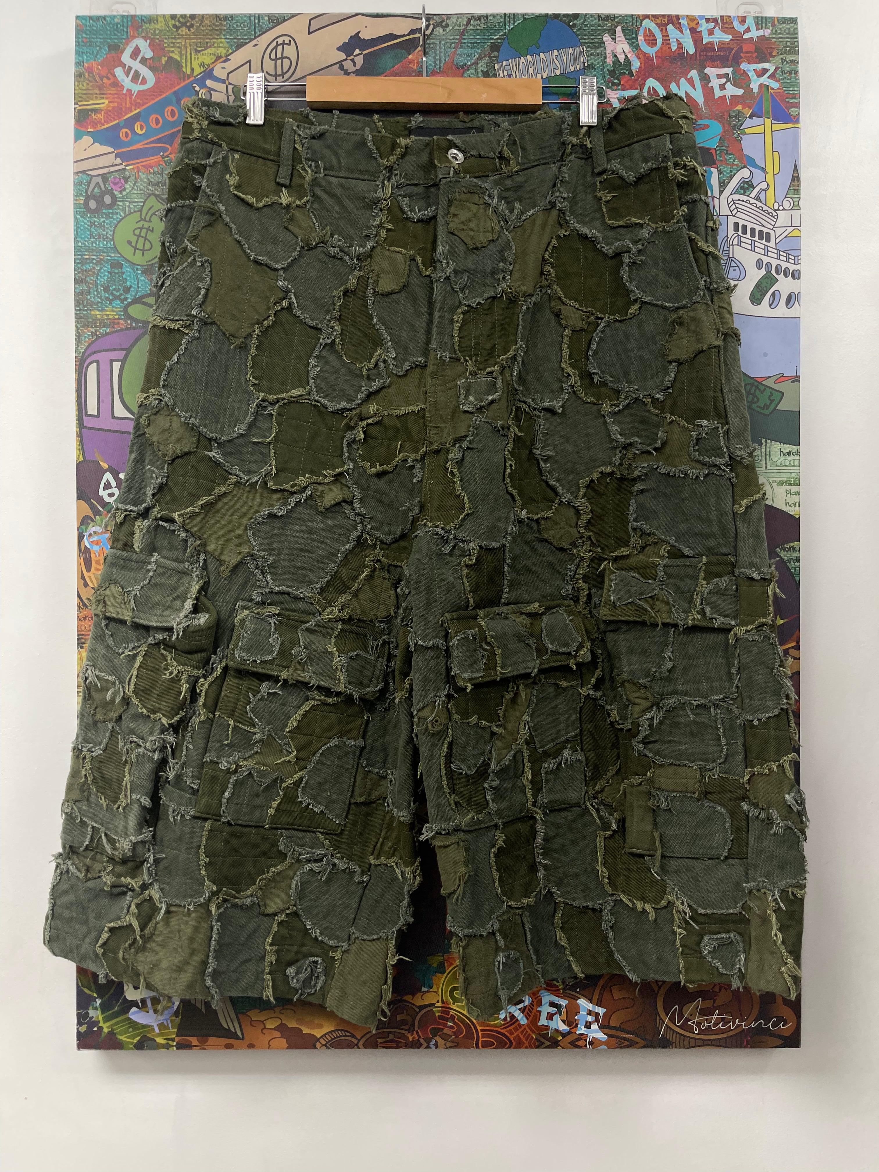 Who Decides War Field Camo Jean Shorts