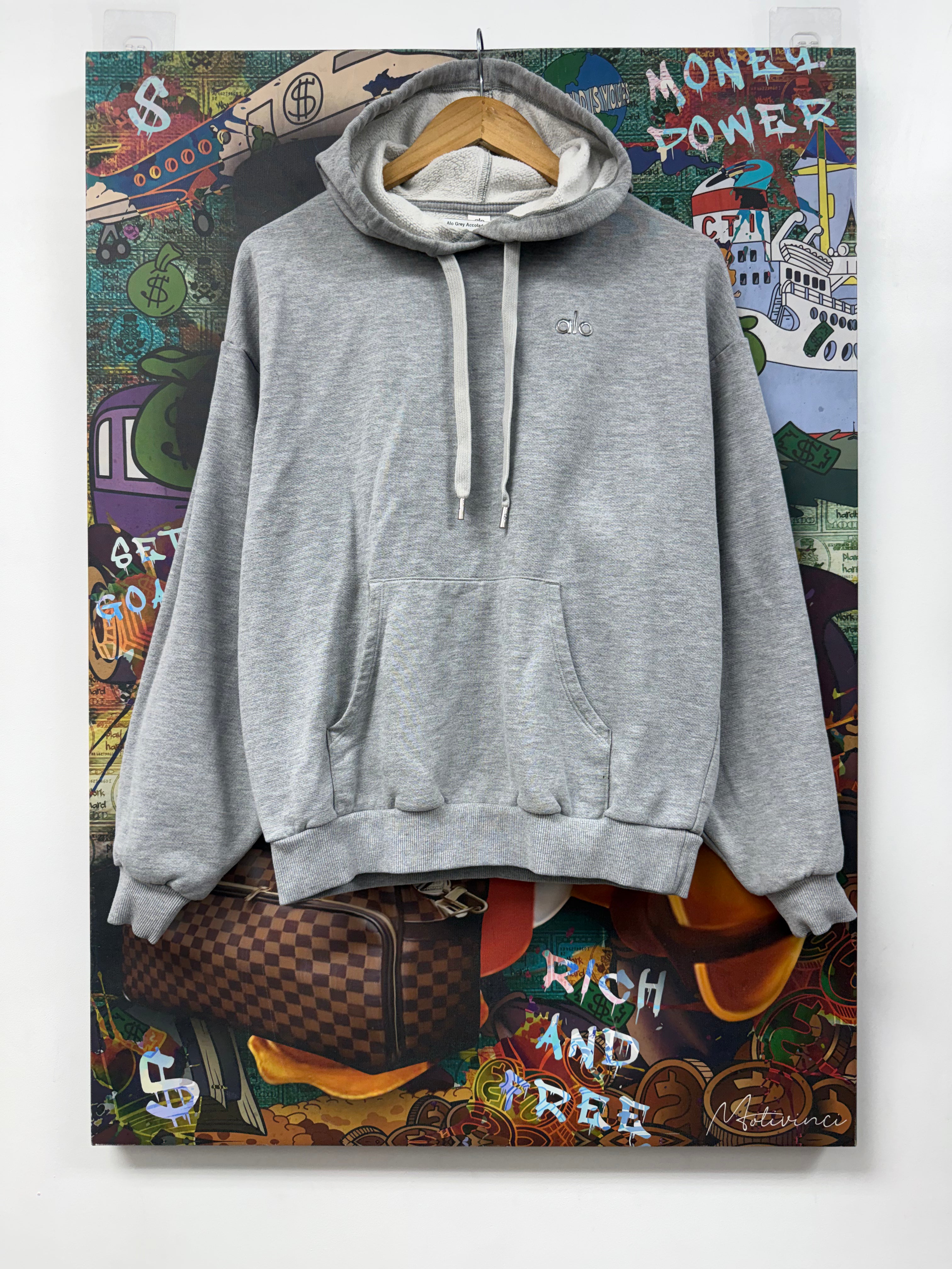 Alo Grey Accolade Hoodie