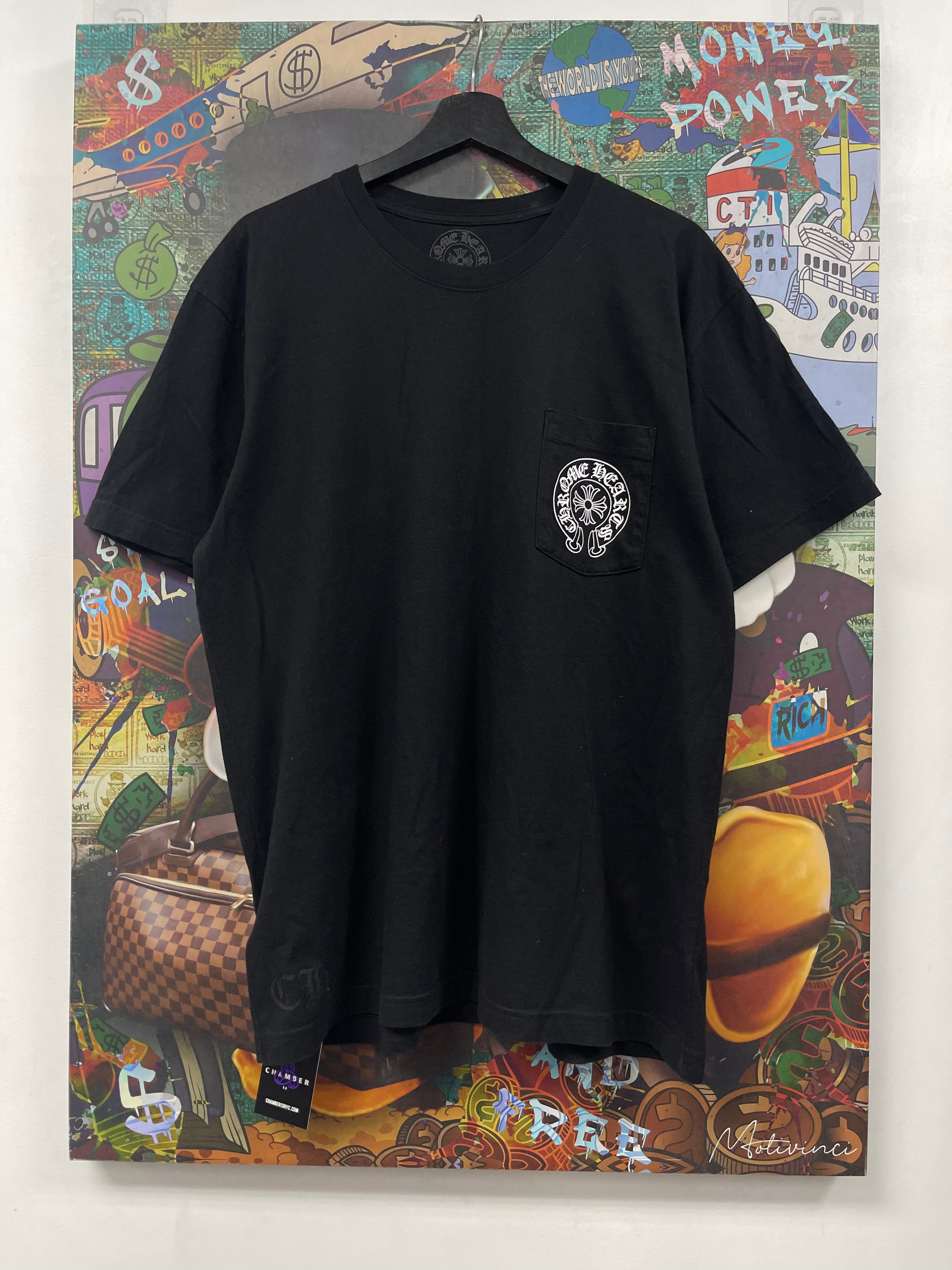 Chrome  Hearts Black Horseshoe Tee