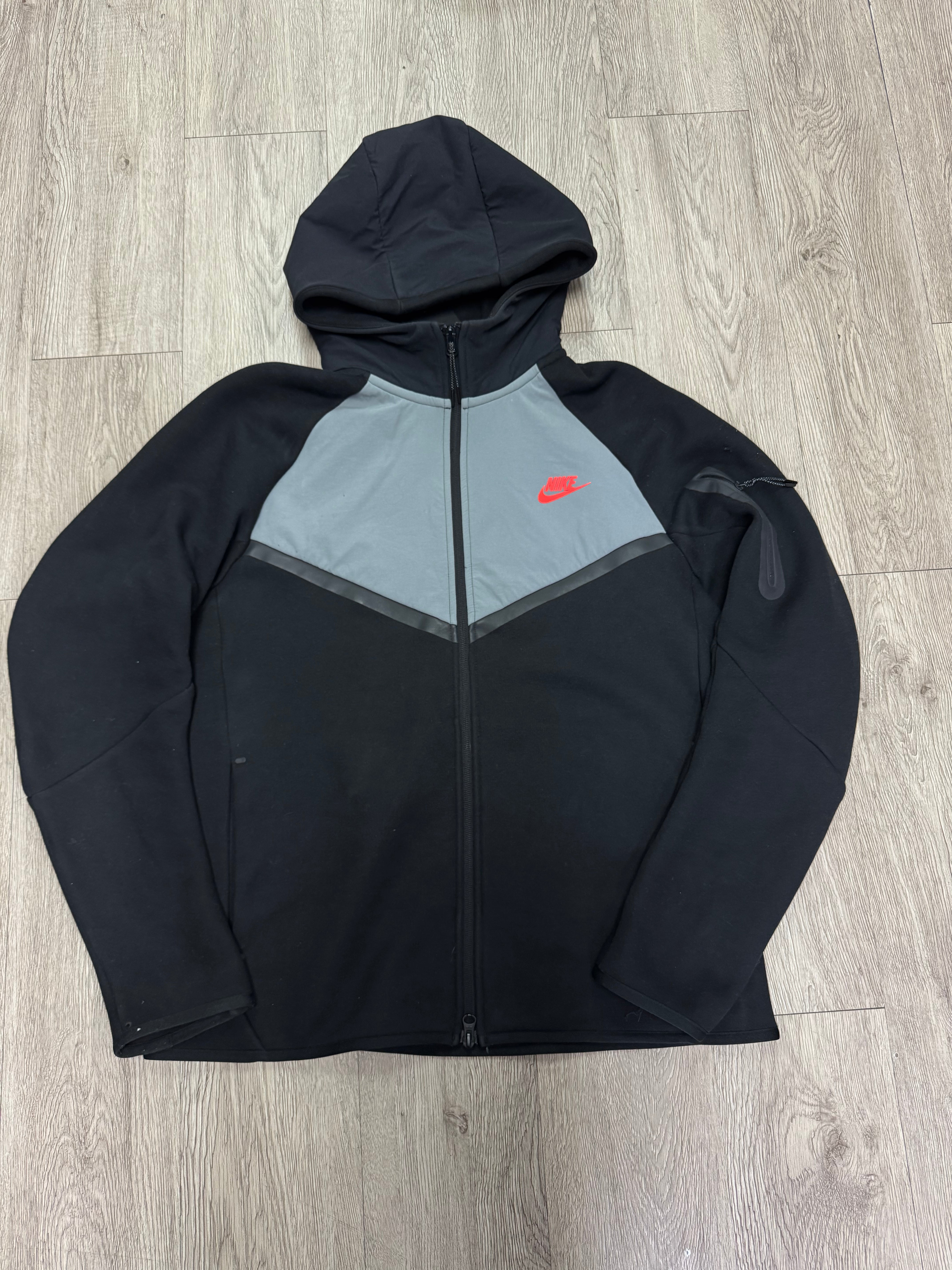 Nike Black Grey Infrared Hoodie