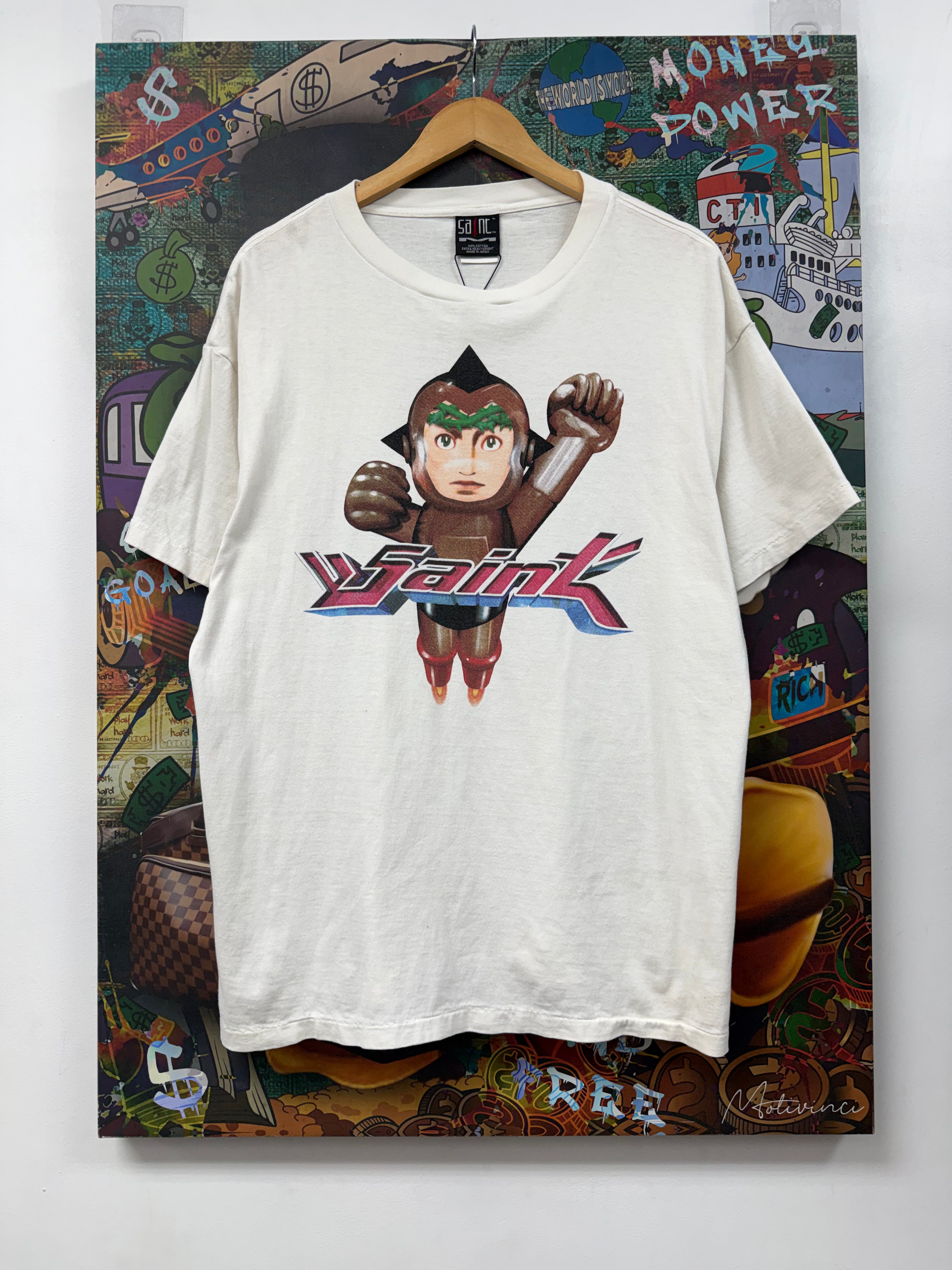 Saint Michael White Astro Boy Tee