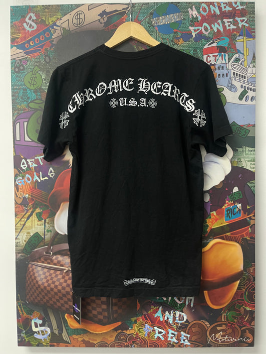 Chrome Hearts Black Shoulder Logo Tee  Used Medium N/A