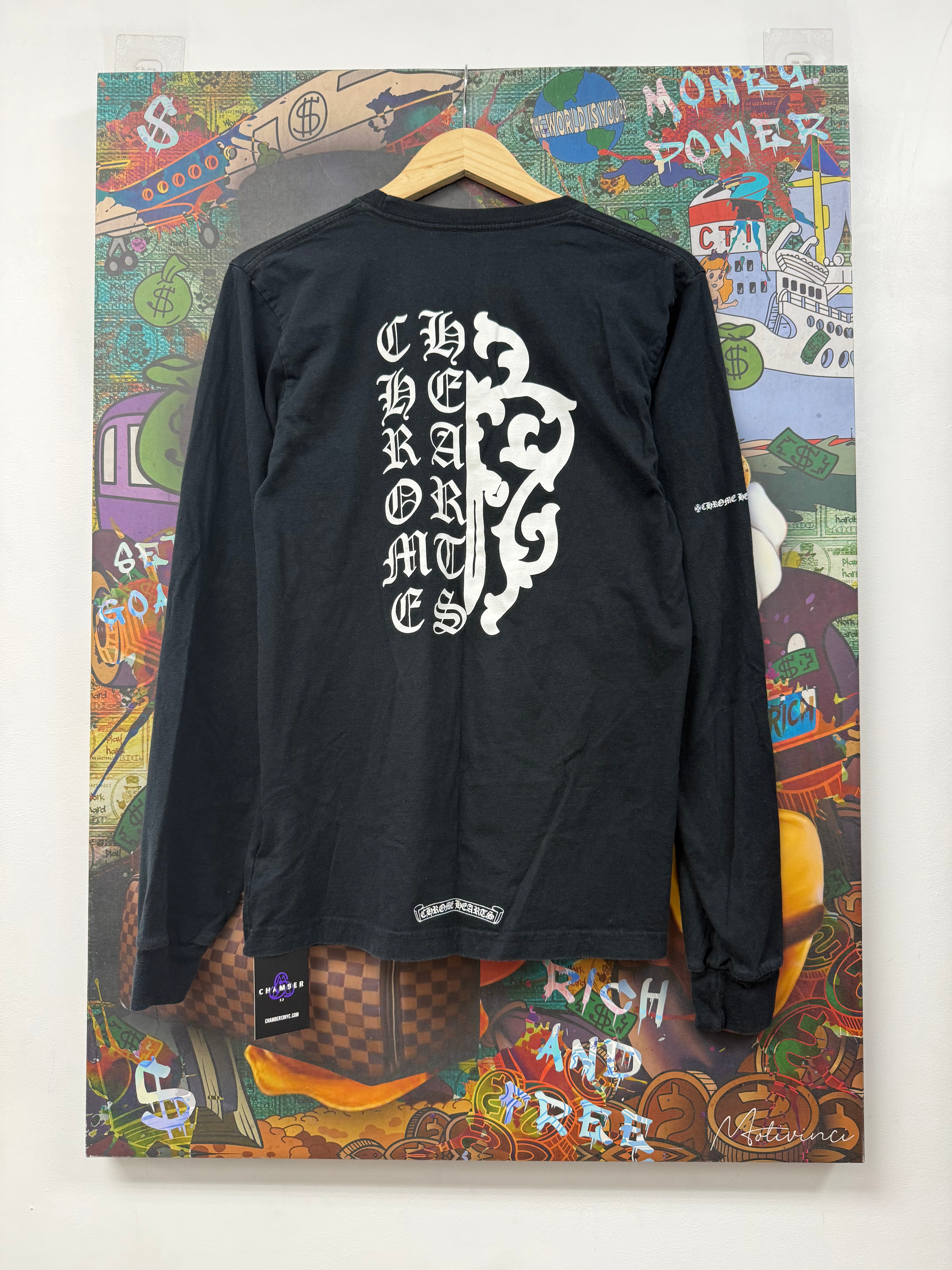 Chrome Hearts Black Vine Dagger Long Sleeve