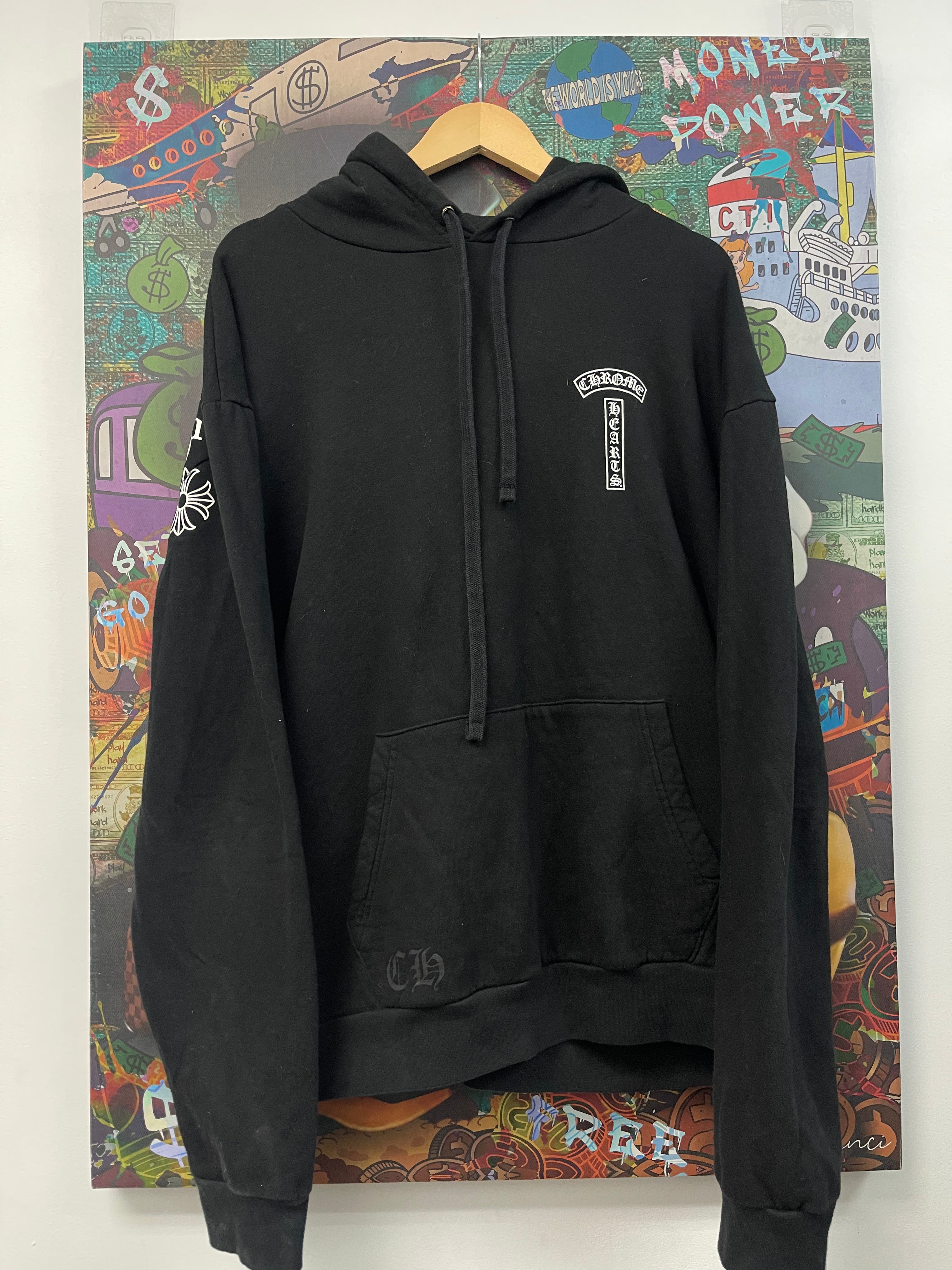 Chrome Hearts Black T Bar Hoodie