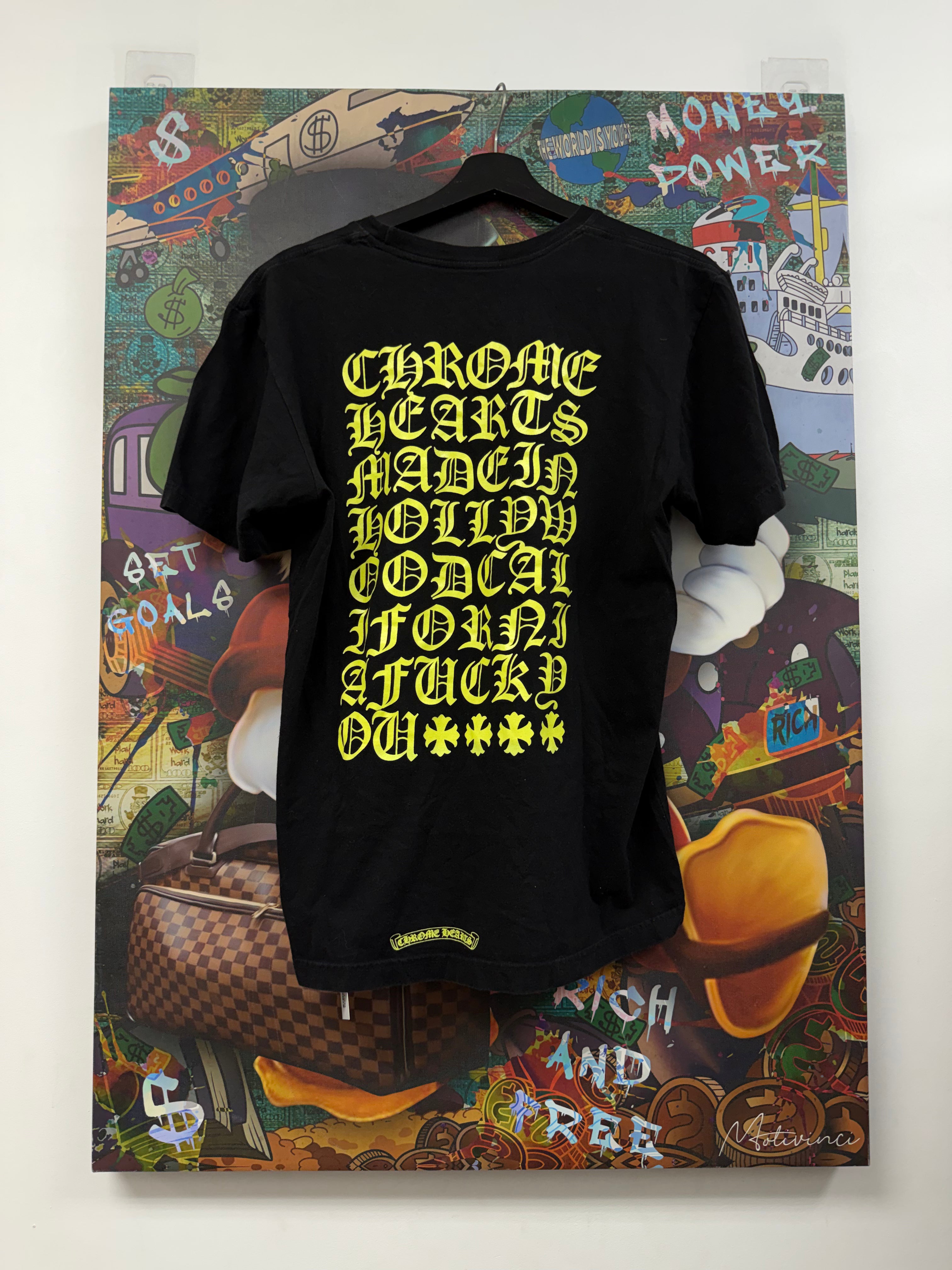 Chrome Hearts Black Lime Plus Eye Chart Tee
