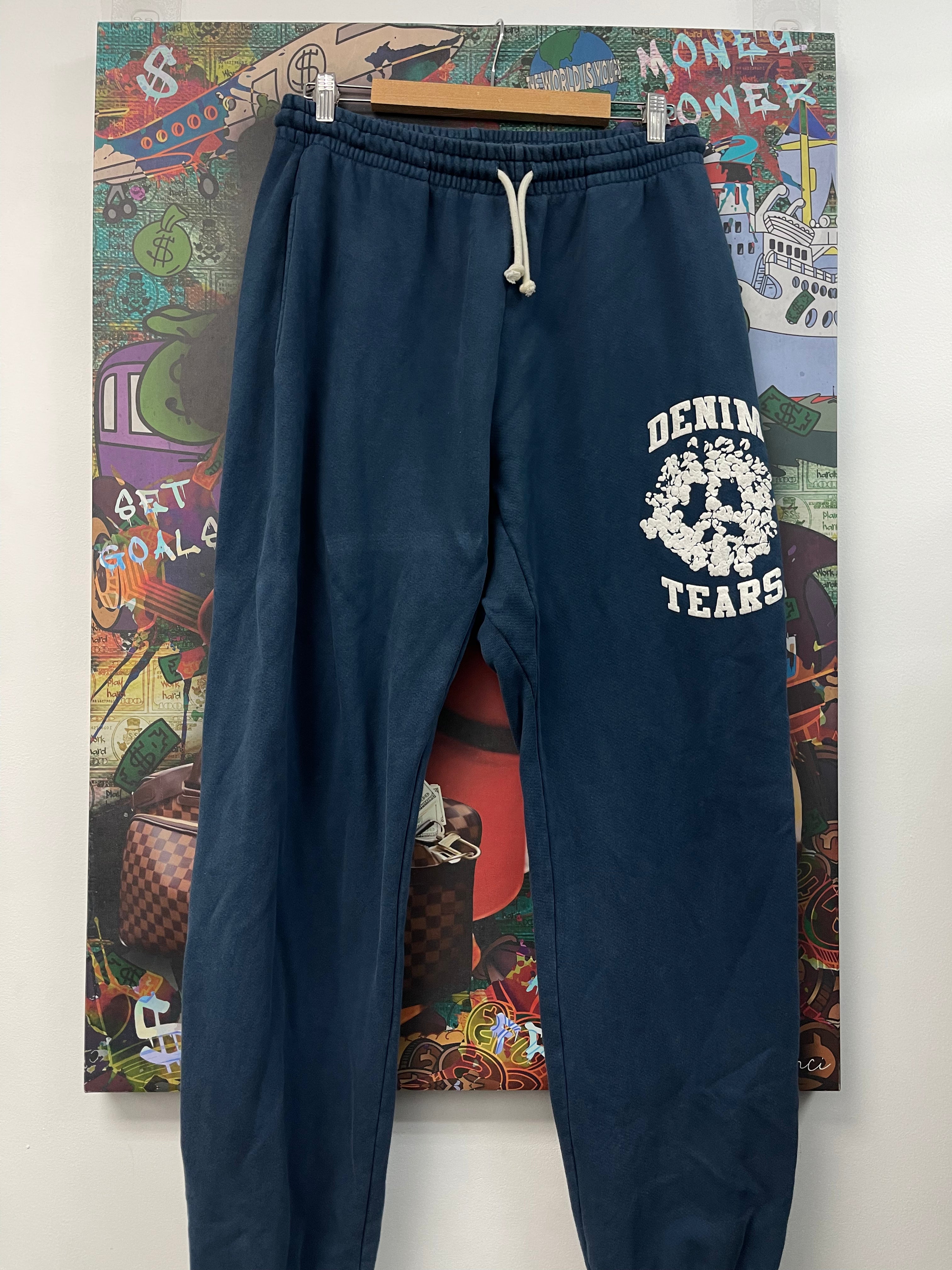 Denim Tears Navy University Sweats