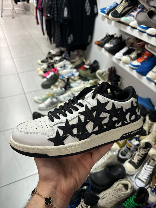 Amiri Low Top Stars Sneakers White Black  New 41 With Box