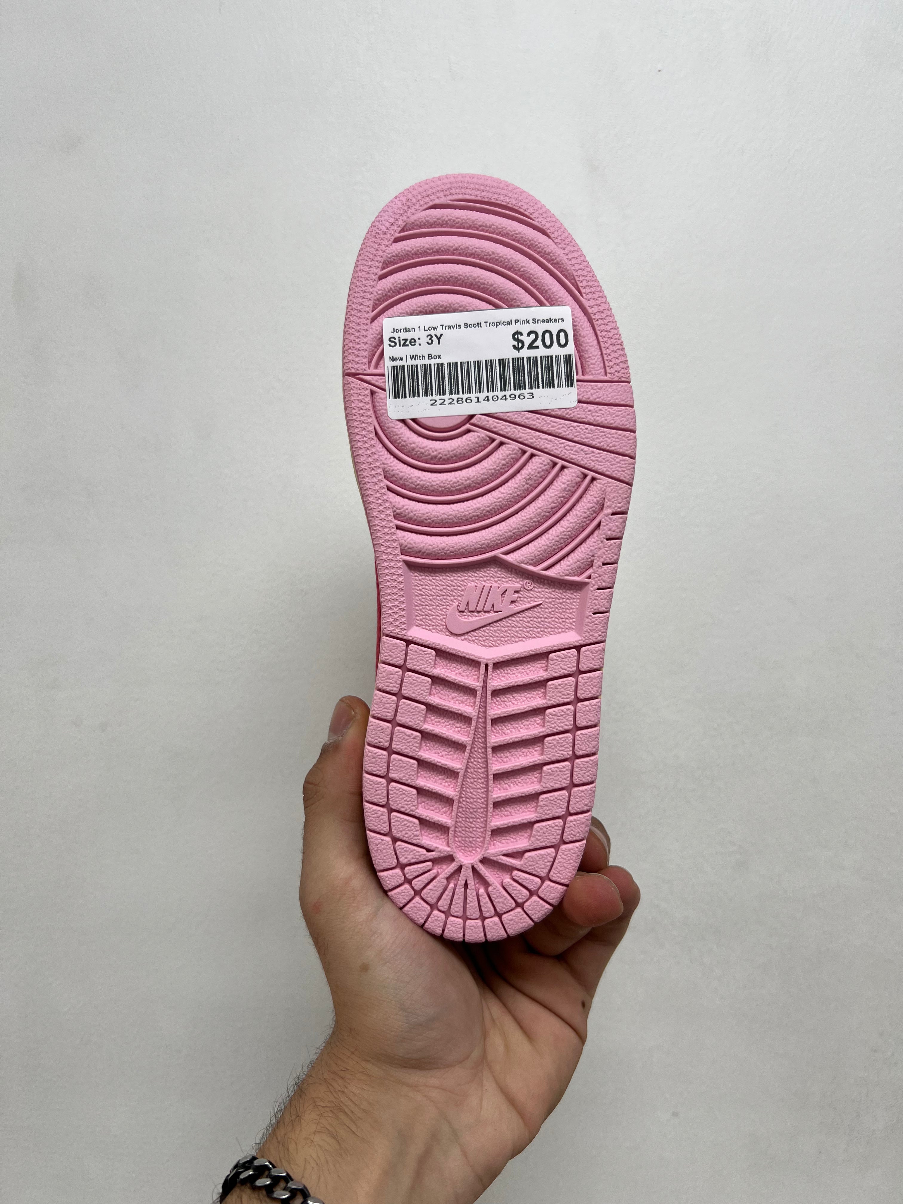 Jordan 1 Low Travis Scott Tropical Pink Sneakers