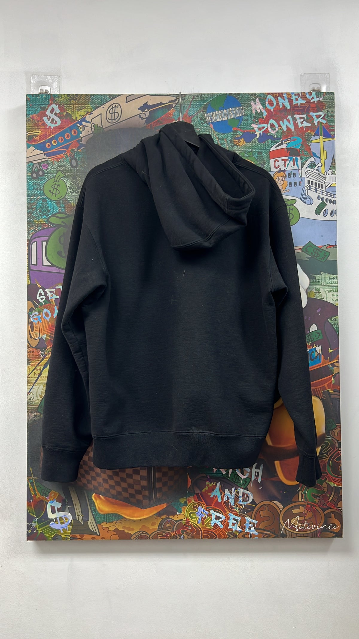 Supreme Black Burberry Box Logos Hoodie