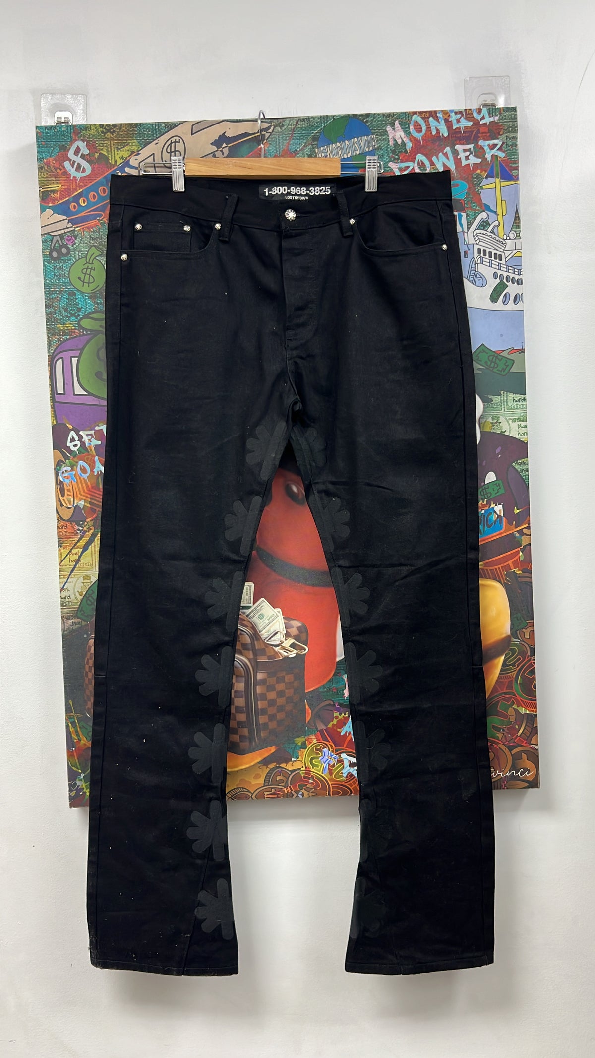LOST SHDWS Black Tonal Star Jeans
