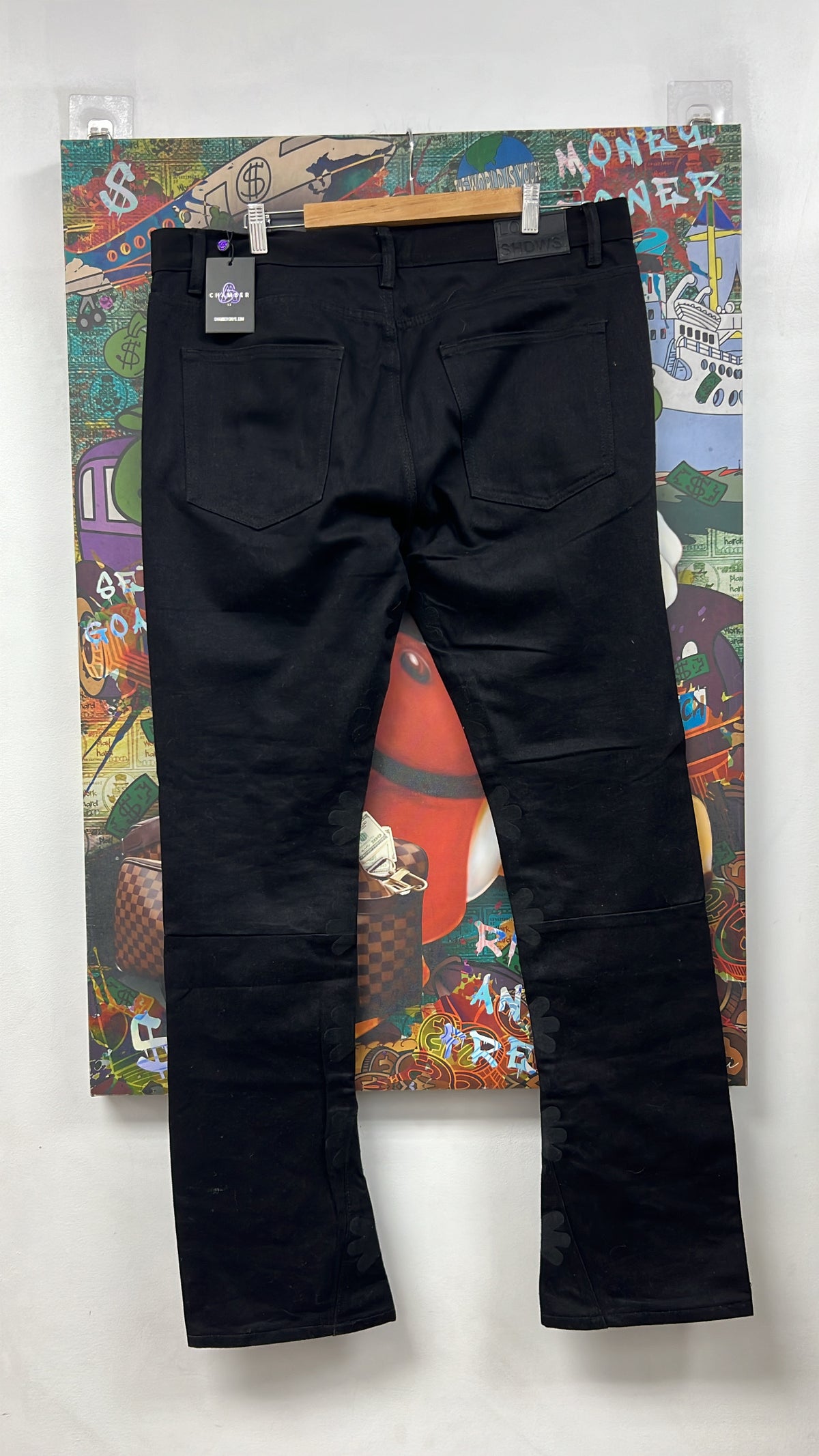 LOST SHDWS Black Tonal Star Jeans
