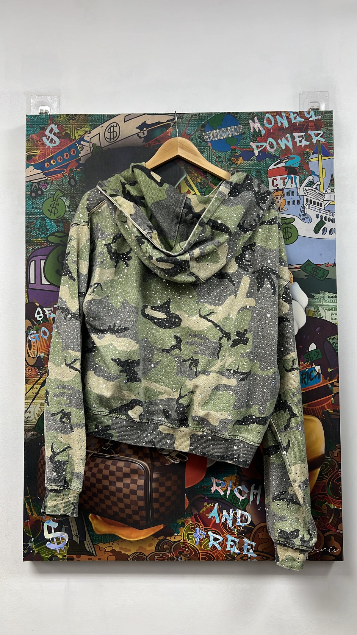 Vale Camo Rhinestone Work Jacket