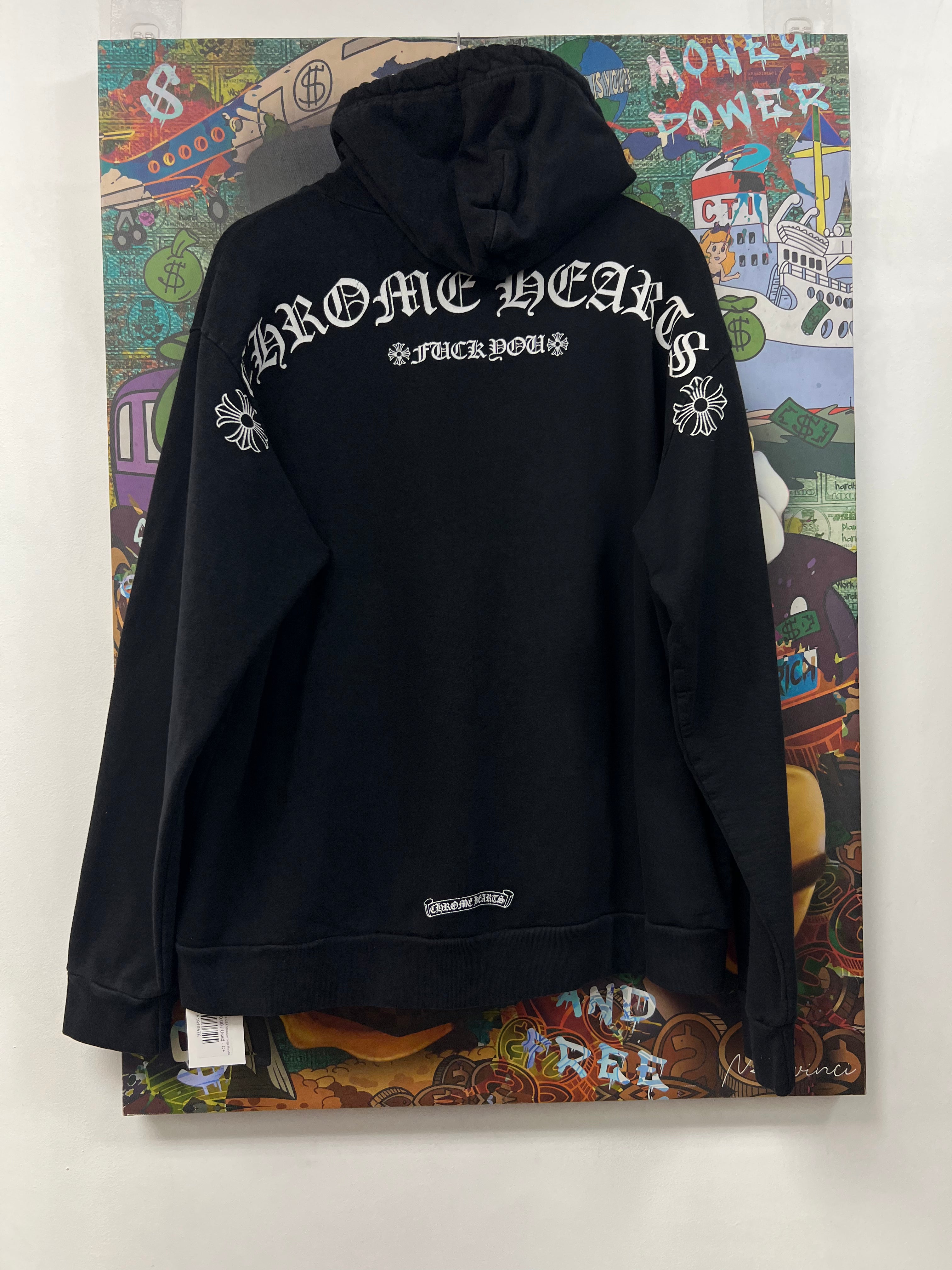 Chrome Hearts Black USA Shoulder Logo Hoodie