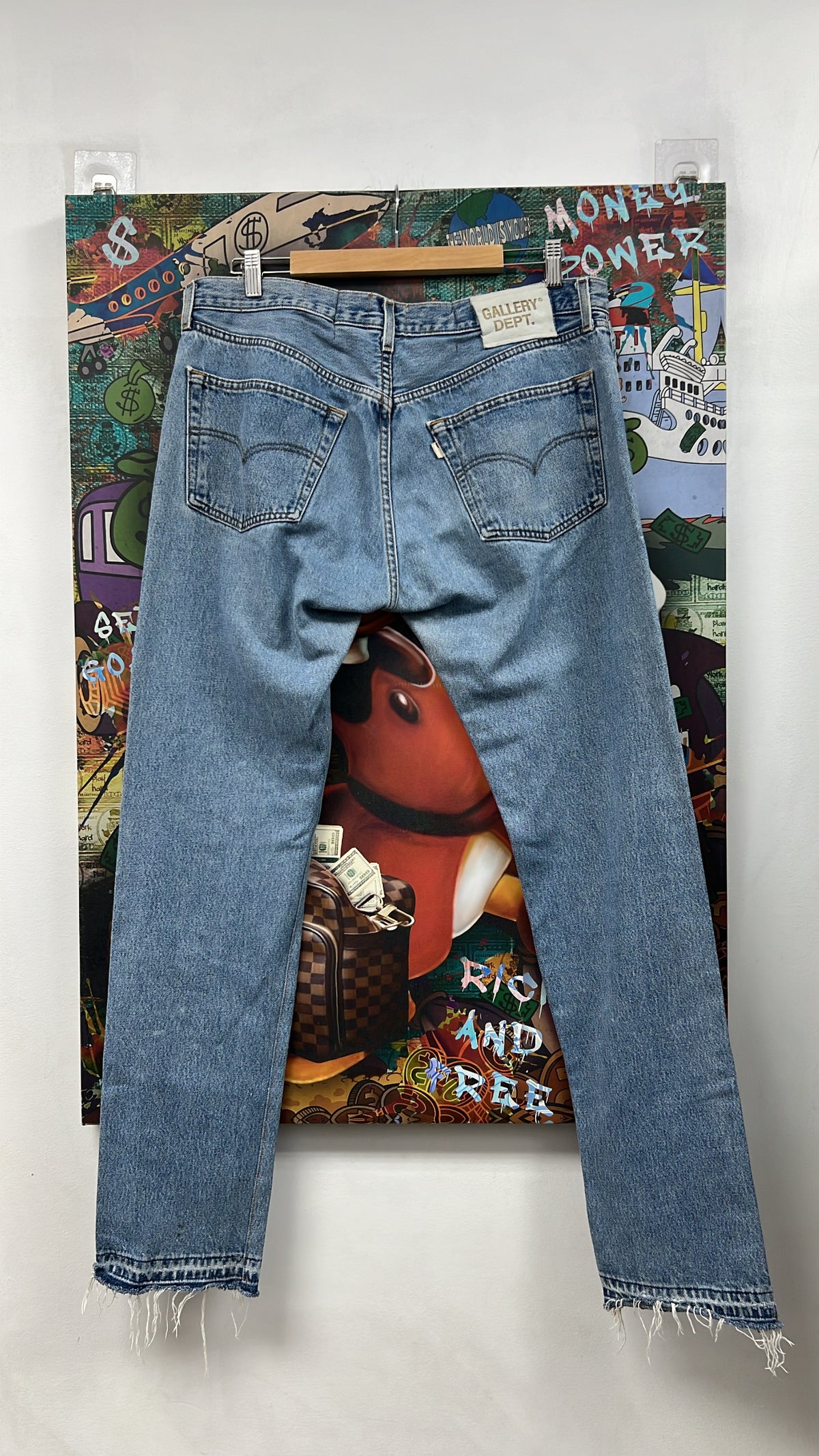 Gallery Dept Light Wash Plain Straight Leg Jeans