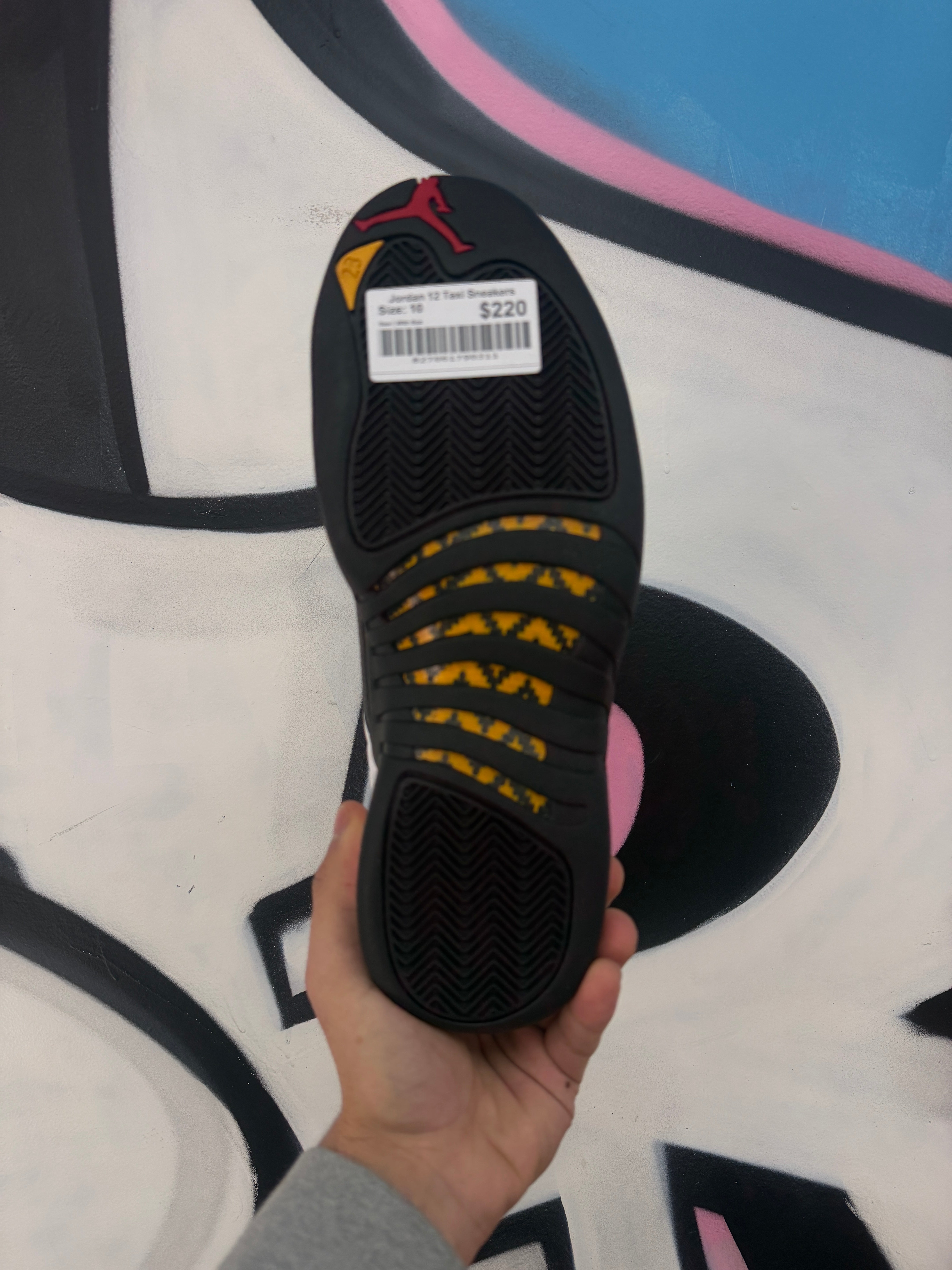 Jordan 12 Taxi Sneakers