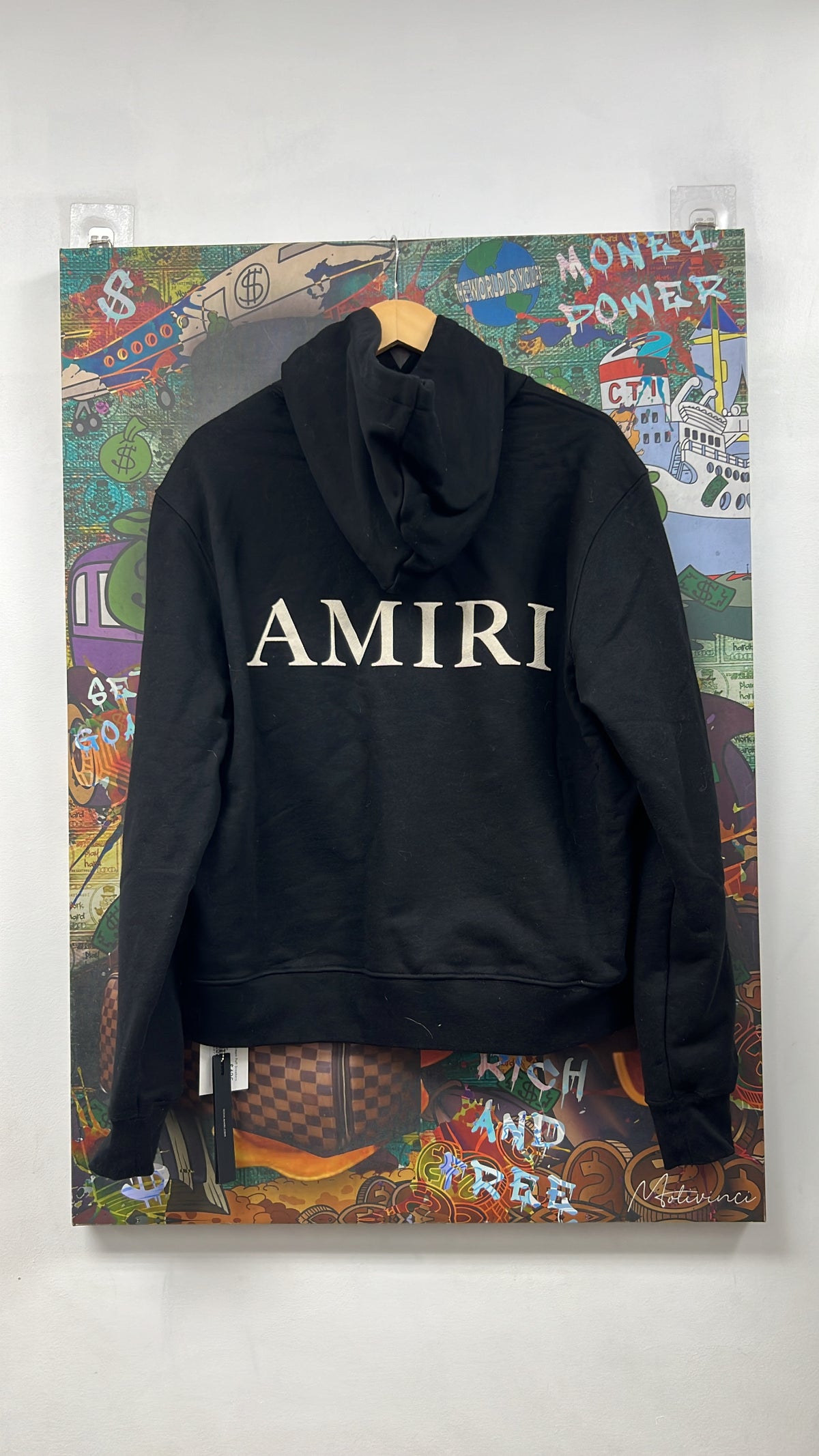 Amiri Black Cream Puff Sneakers