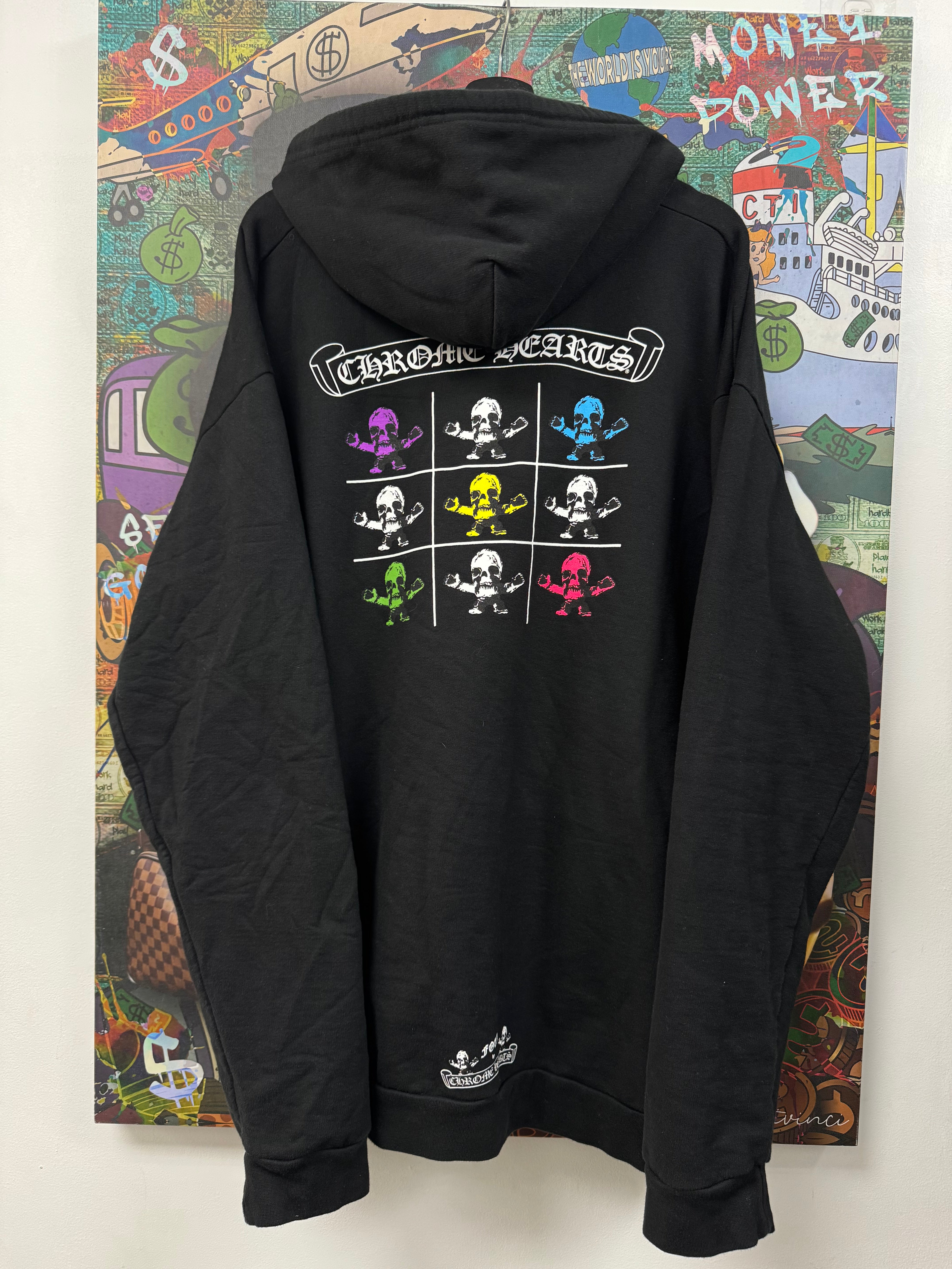 Chrome Hearts Black Multi FOTI Tic Tac Toe Zip Up