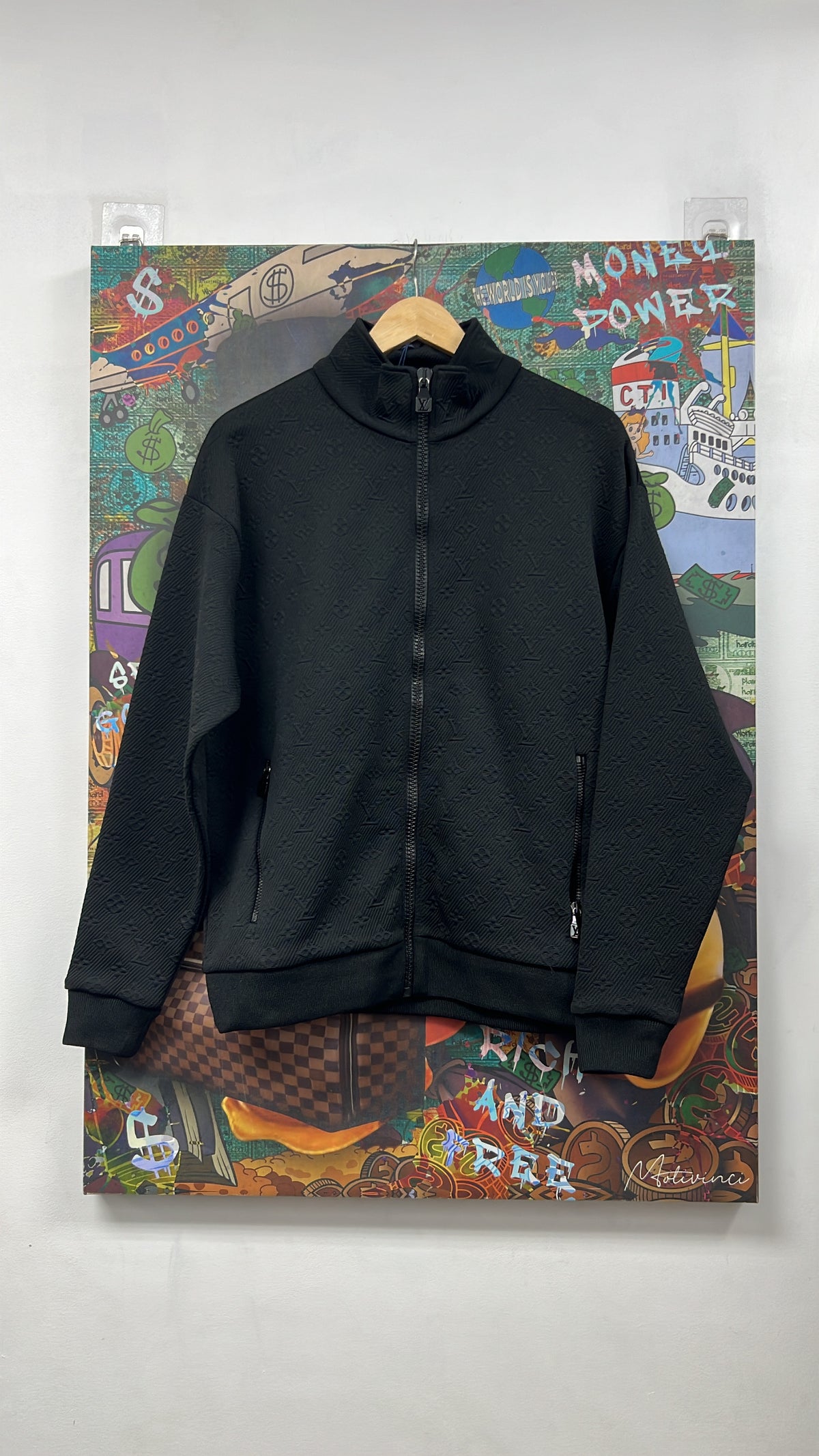 Louis Vuitton Black Monogram Track Jacket