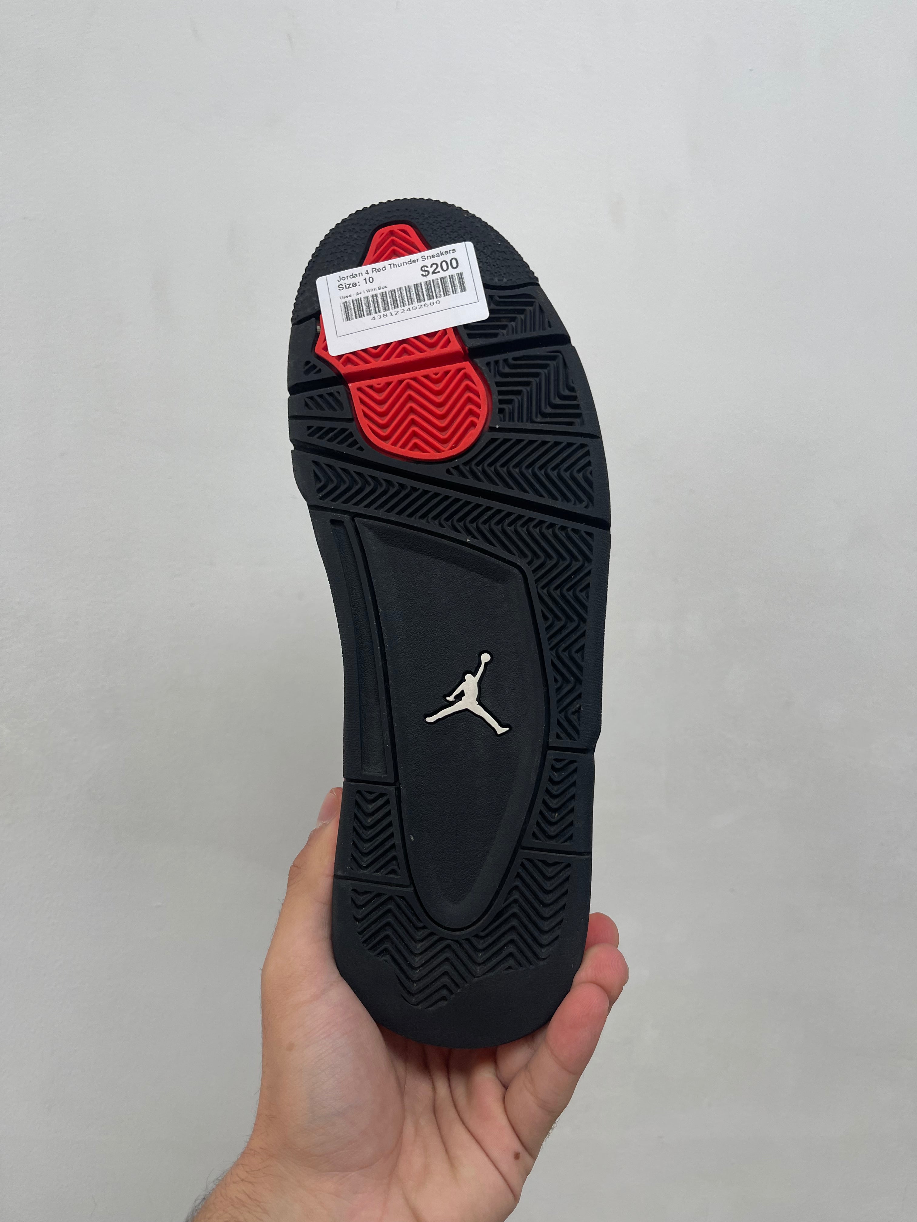 Jordan 4 Red Thunder Sneakers