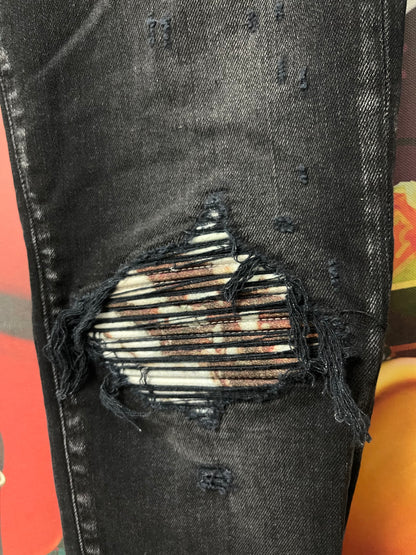 Amiri MX1 Black Marble Patch  Used
