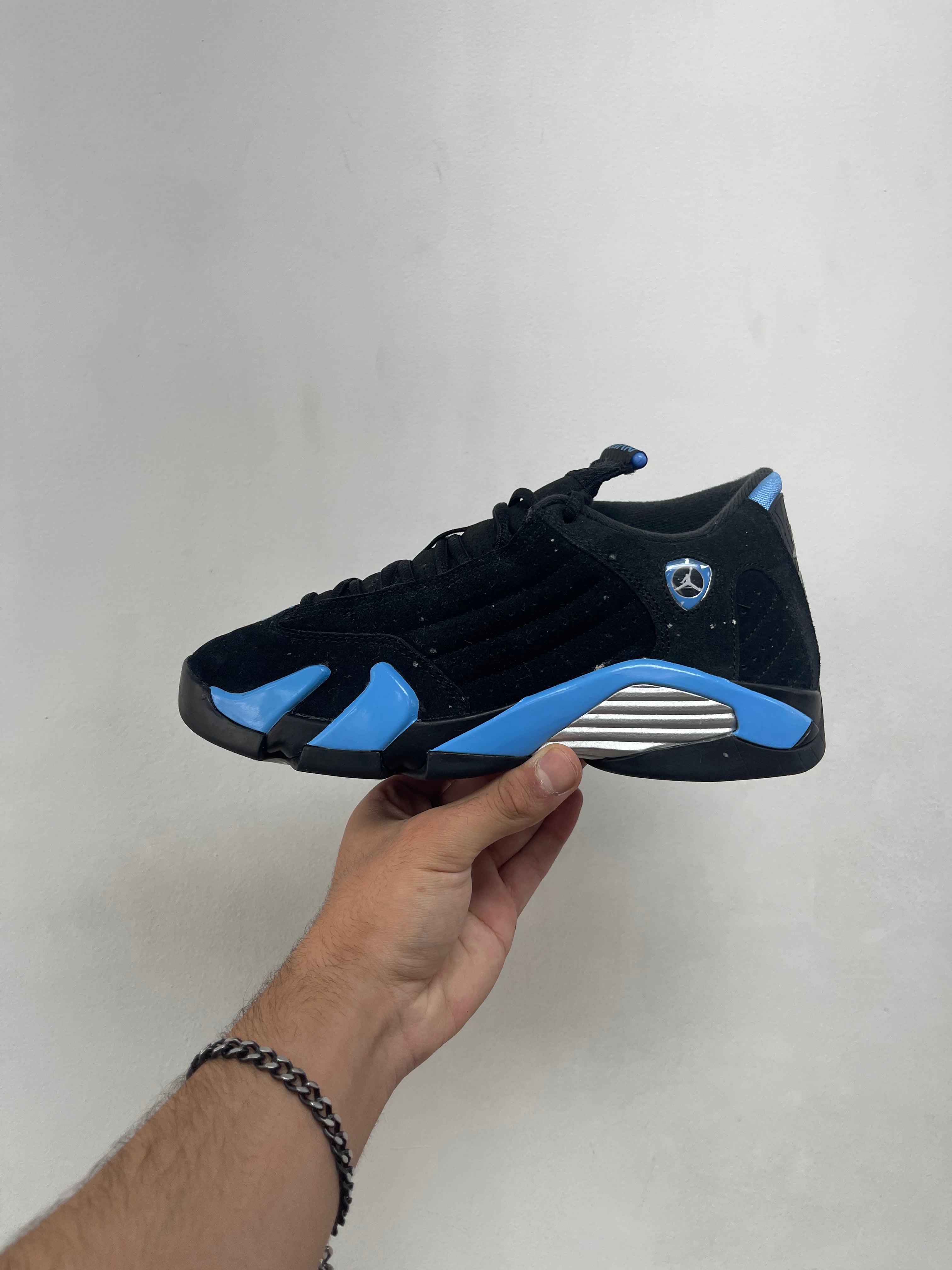 Jordan 14 Black Blue Sneakers